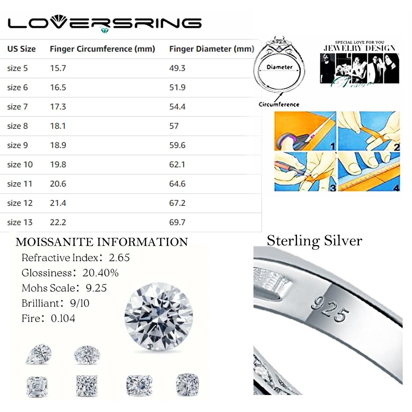 TWO RINGS Wedding Ring Sets His And Hers Promise Ring Couples Bridal Sets Women 925 Sterling Silver square Cz Man Stainless Steel Brushed Finished Wedding Bands