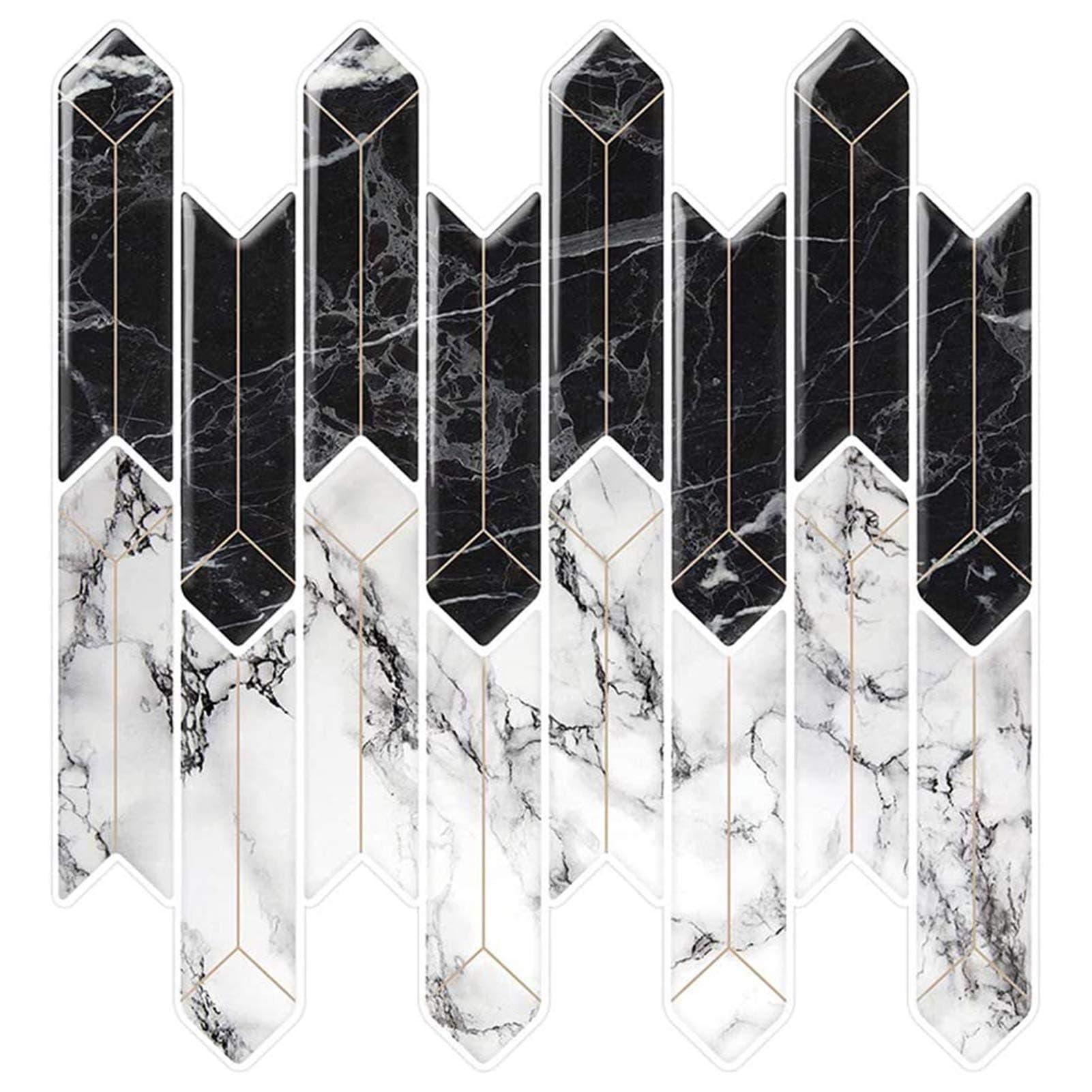 Cocotik Peel and Stick Tile Backsplash for Kitchen and Bathroom, 10.5"x10", 6 Sheets