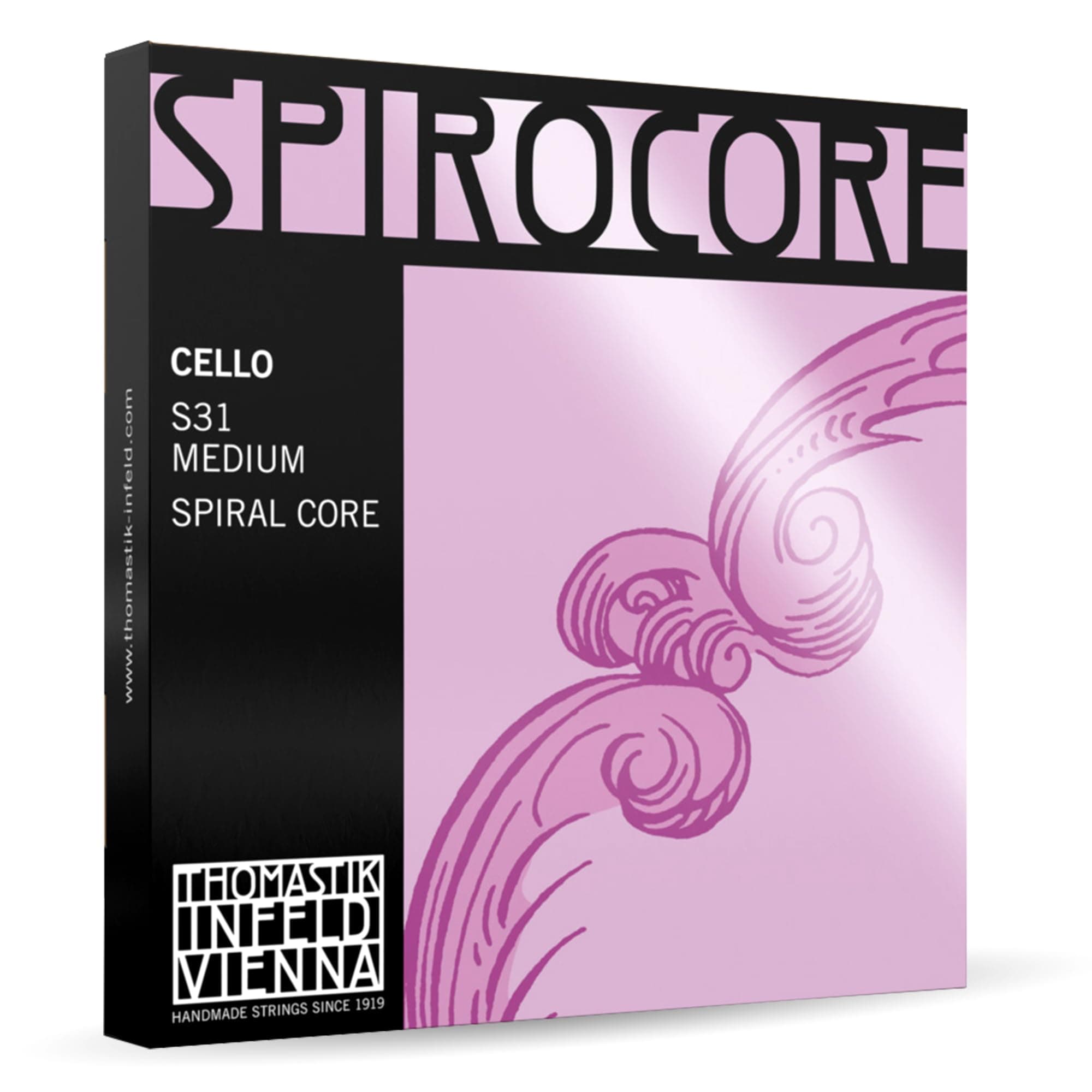 Thomastik-Infeld Spirocore Cello Strings Set 4/4 Size - Flexible Set with Exceptional Sound and Bow Response - Durable and Versatile Cello Strings 4/4 Full Set - Globally Recognized