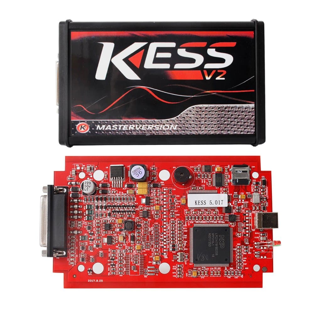 Online EU Version Red KESS V5.017 SW V2.23 MASTER OBD2 Manager Tuning Kit No Token Limitation ECM Titanium Software Car Truck ECU Programmer