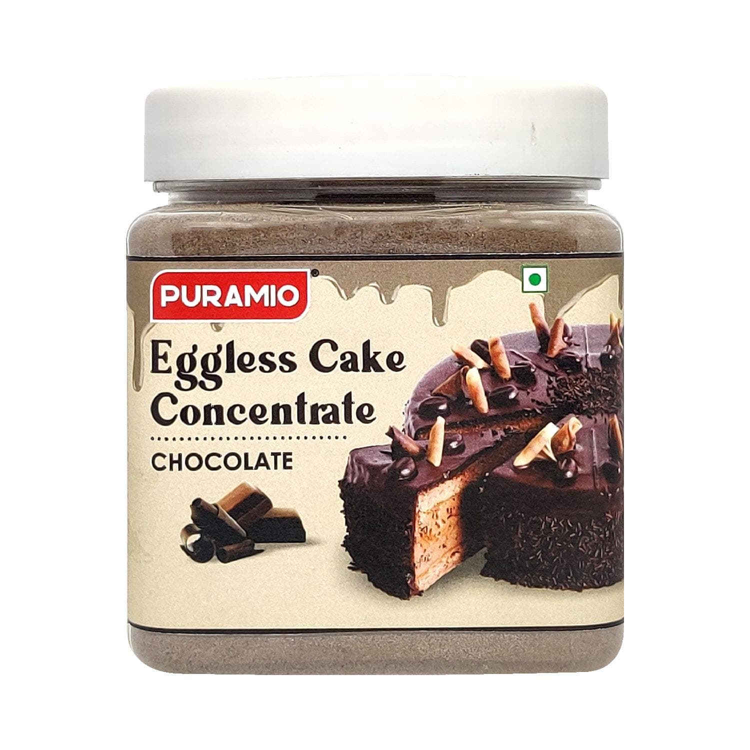 Puramio EGGLESS Cake Concentrate - Chocolate (For Chocolate & Plum Cake) - 250 grams