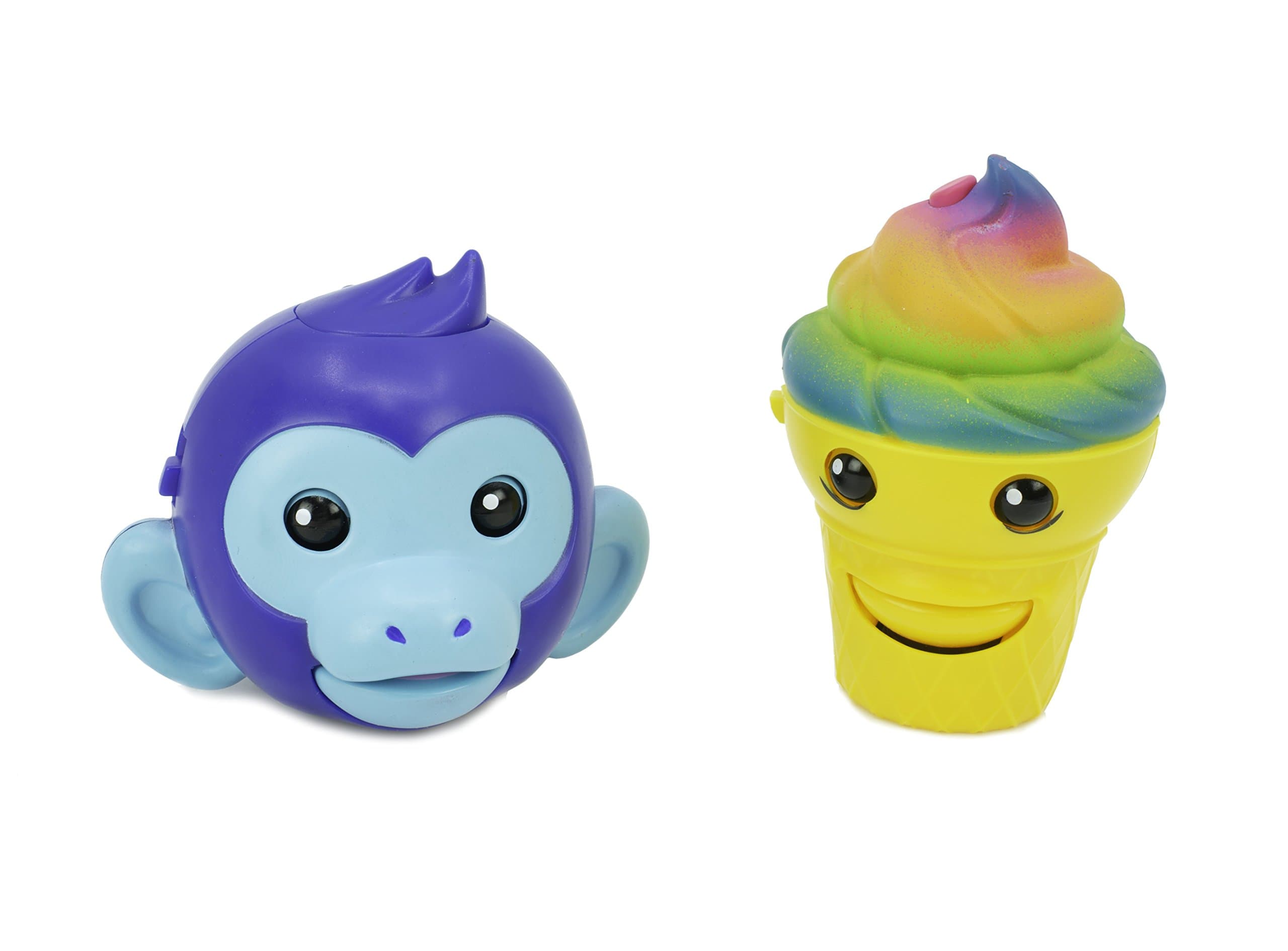 Monkey & Ice Cream Repeating Talk-Back Toy That Records & Repeats Lip-syncs to Music! (Styles May Vary) Cepia
