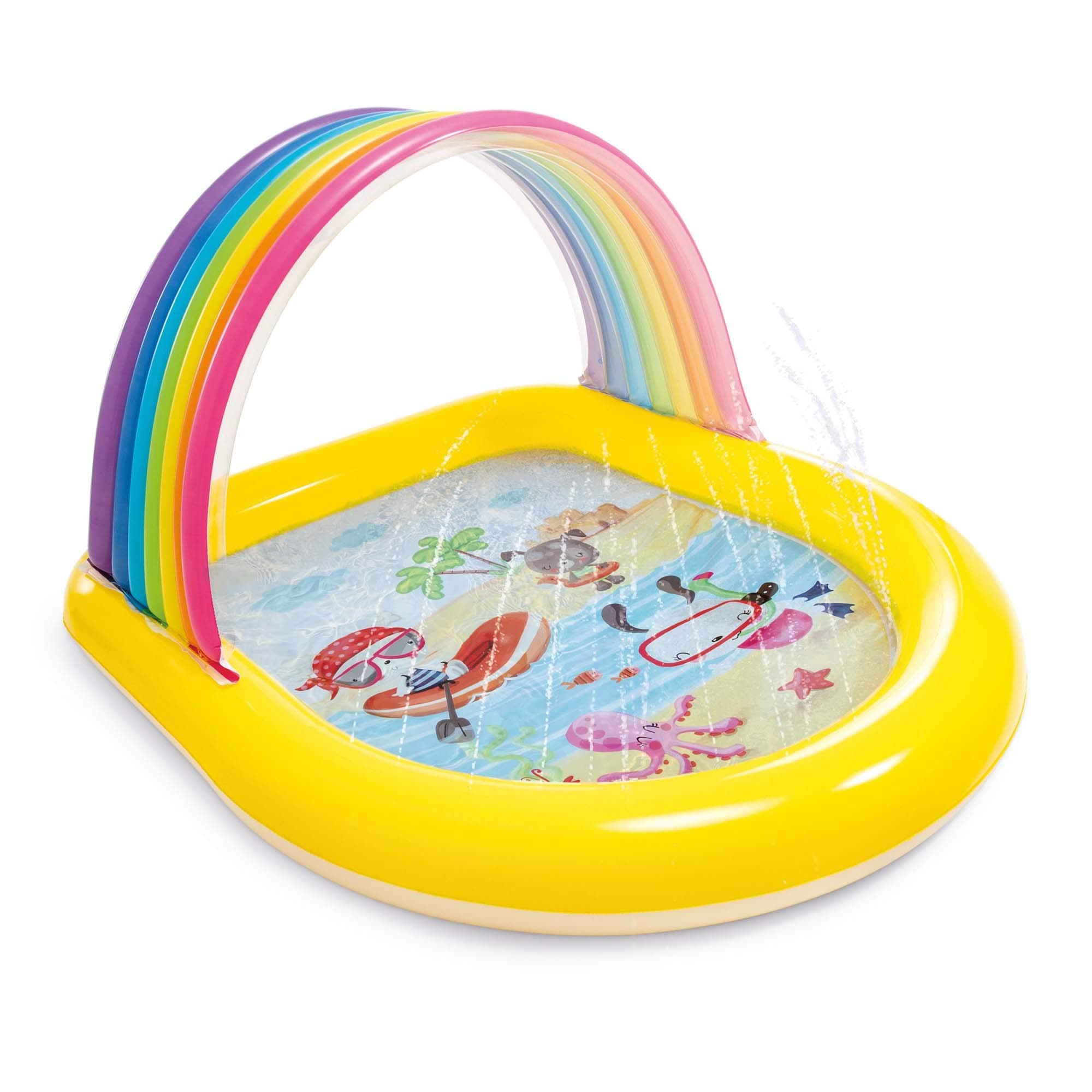 Intex Rainbow Arch Spray Pool, Infltable Kids Pool, for Ages 2+, Multi