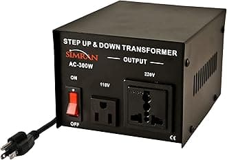 AC-300 Step Up/Down Voltage Converter Transformer 110V/220V - 300 Watts,Black