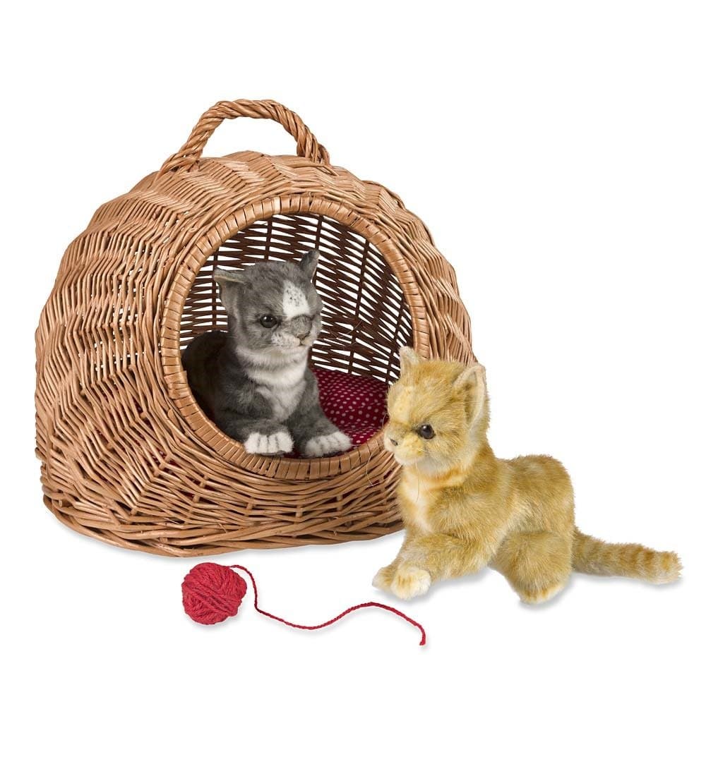 Coopexim Ltd Wicker Pet Bed Carrier, Light Brown