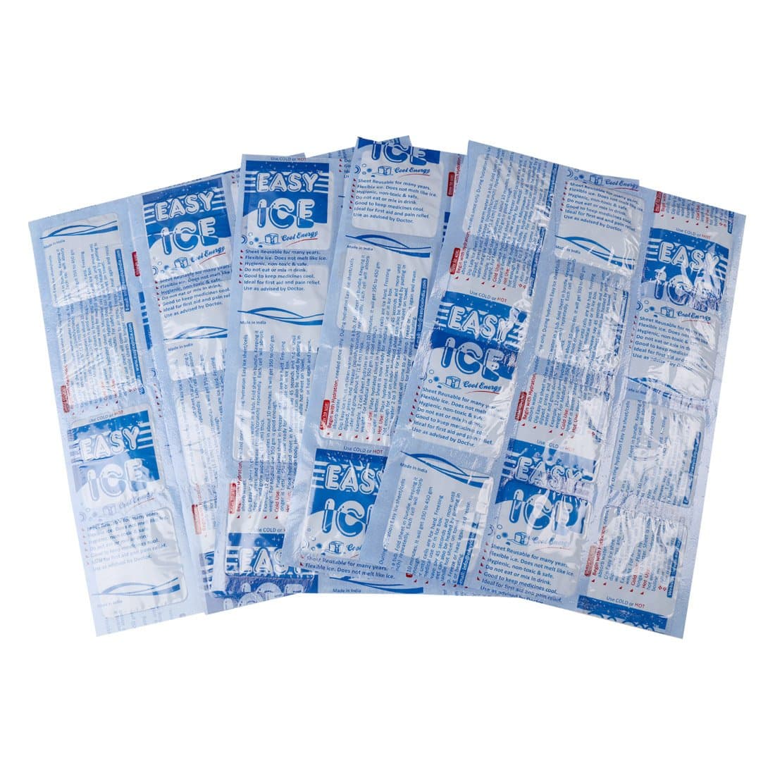 EASY ICE Reusable Flexible Ice Pack, First aid, Chillers for Ice Box/lunch box, Cold Hot Pack