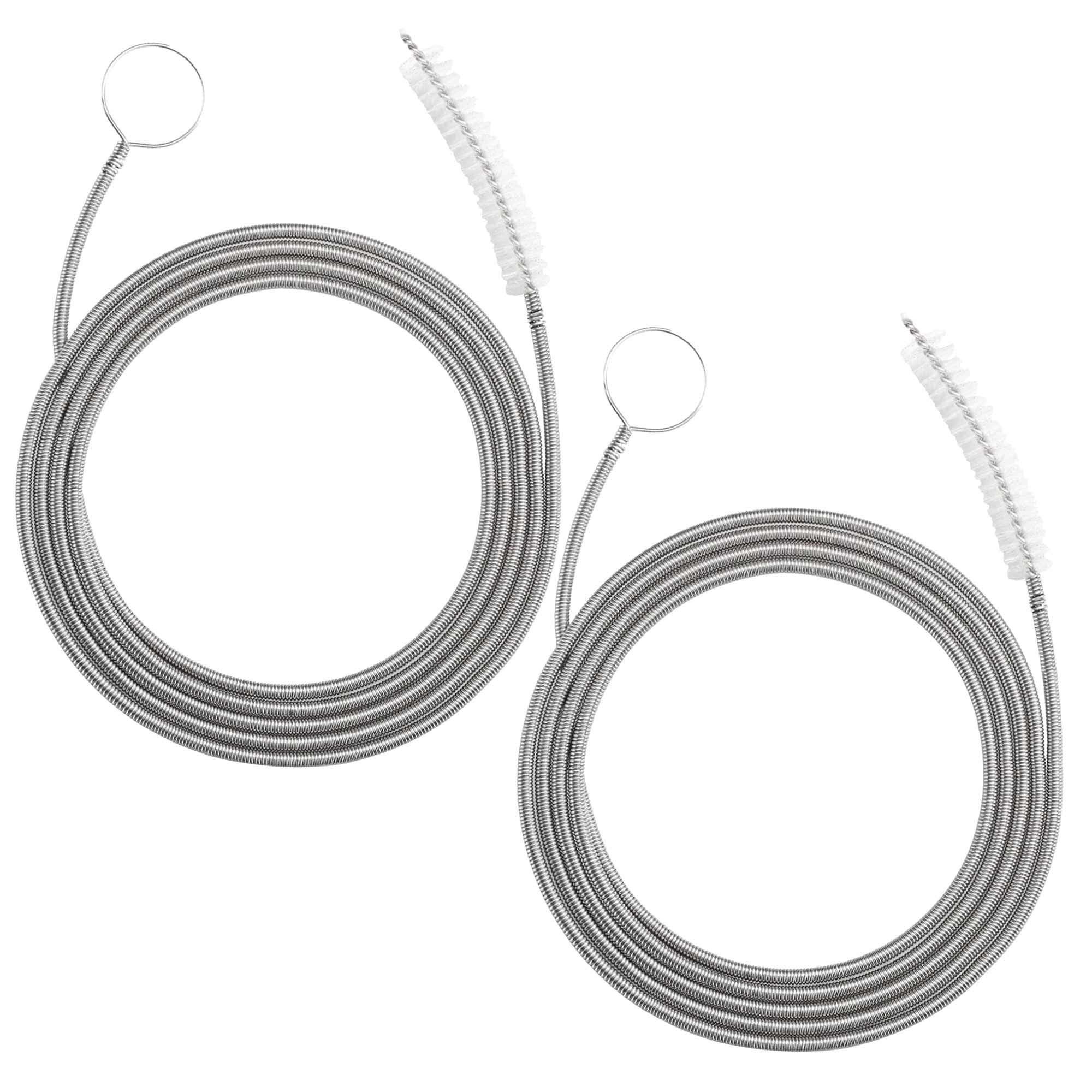 2 Pack 60 Inch Long Drain Brush Long Pipe Cleaner Flexible Tube Cleaning Brush Flexible Feeding Tube Brush Kitchen Drain Tube Cleaning Sink Fridge Skinny Pipe Drain Dredge Cleaning Brushes