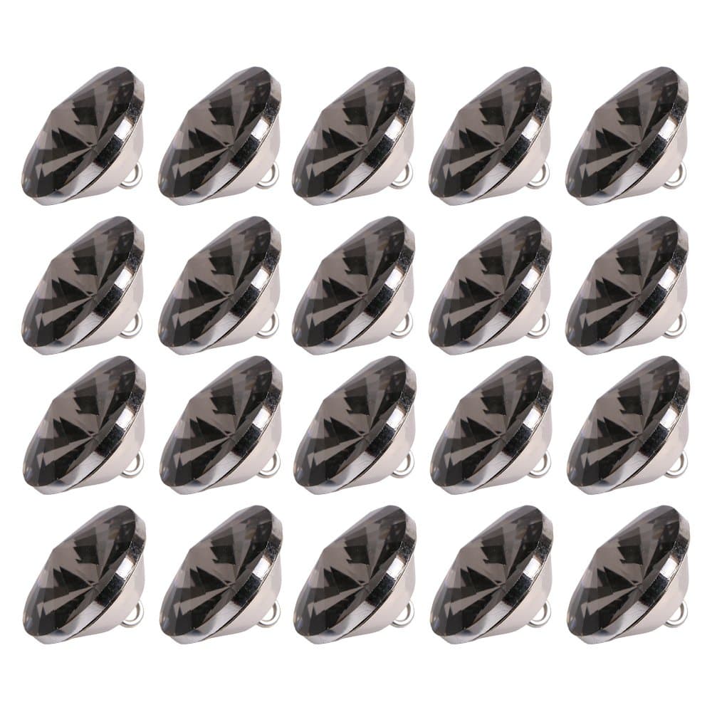 25mm 20pcs Black charming Satellite pattern Diamante Wall Decor Crystal Upholstery Sofa DIY Sew on Buttons