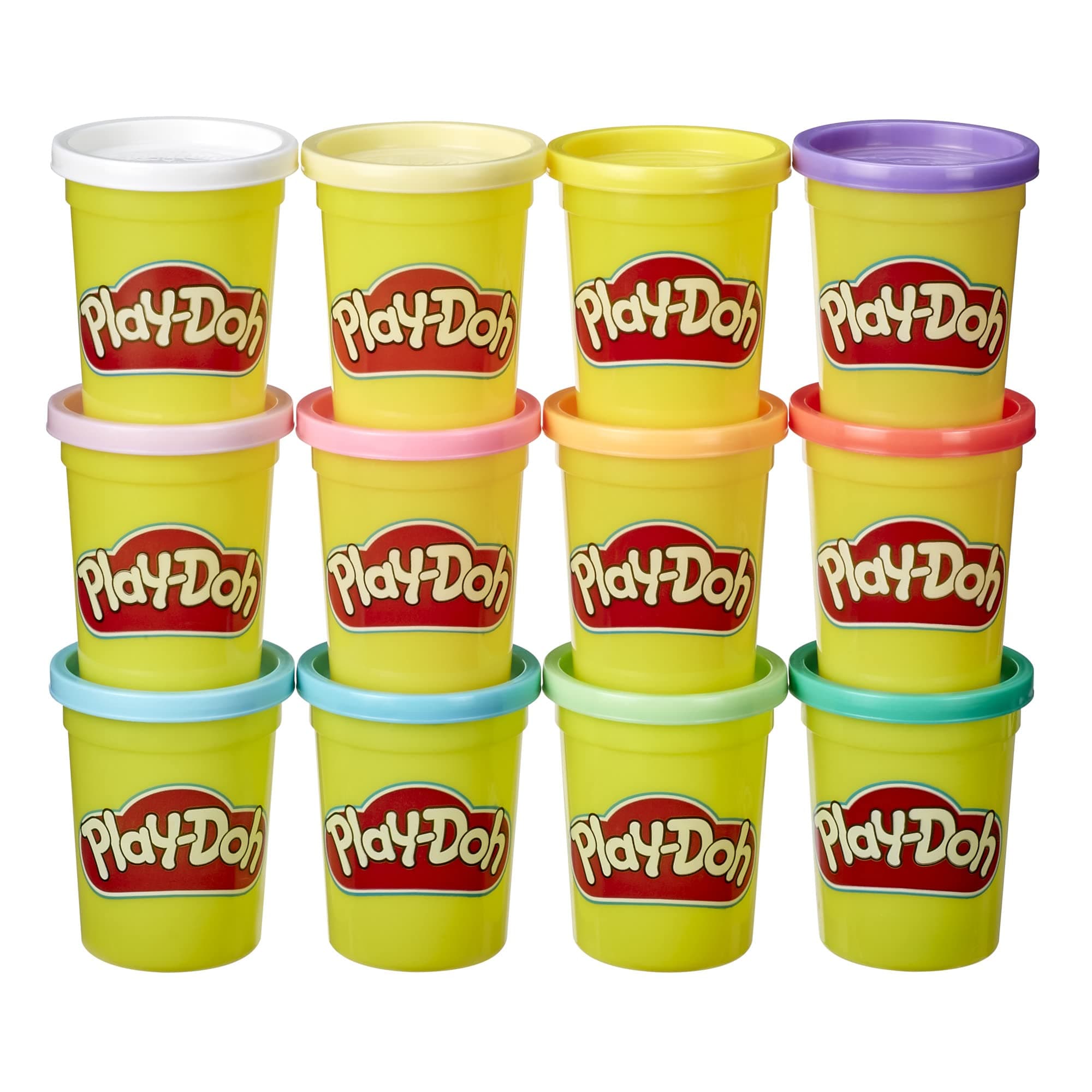Play-Doh 12 Pack Case Non-Toxic Clay 4oz Can