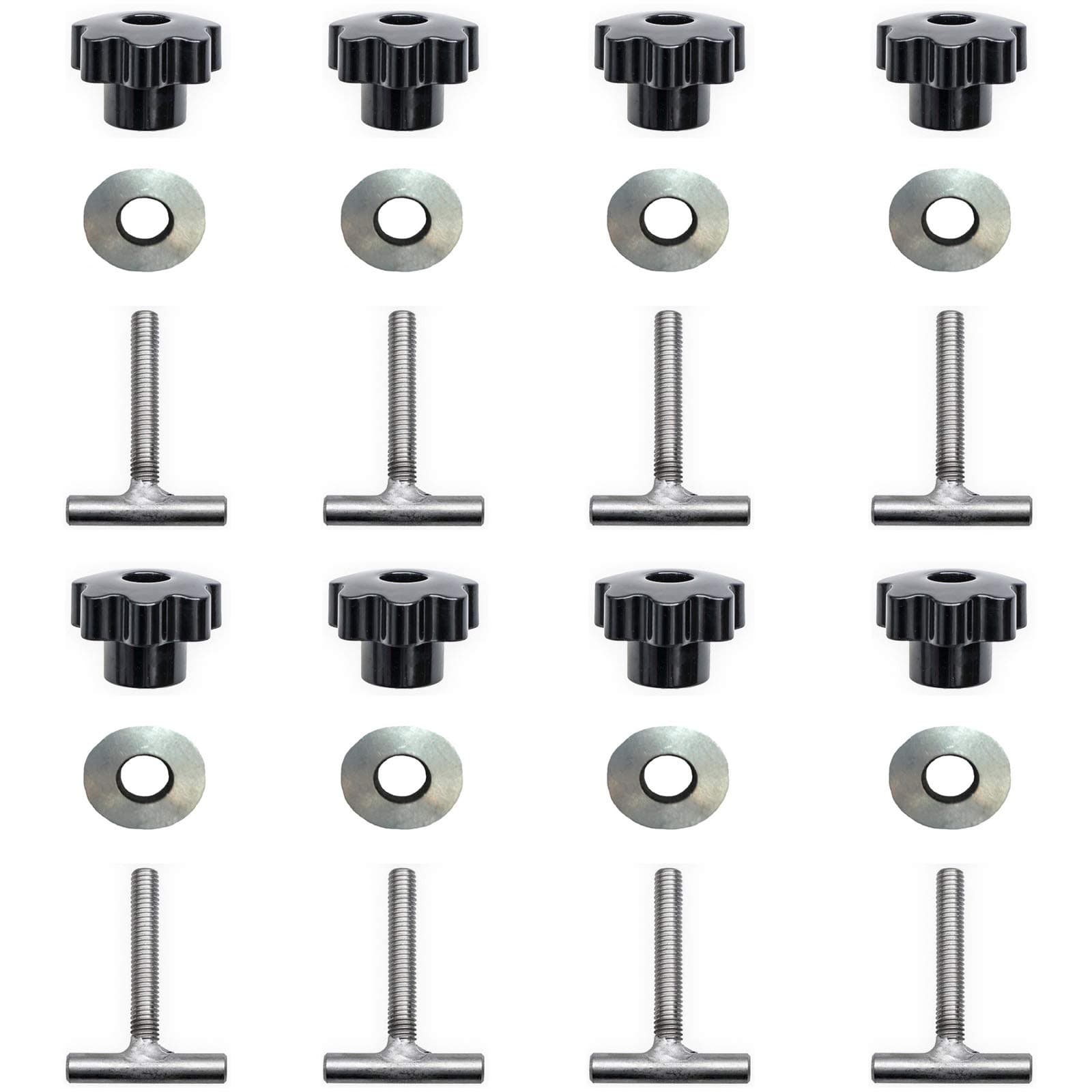 TwowindsLoad Securing Screws Interior Guide Rail Anchor Fixing Screws for Fridge, Potty, Compatible with VW T5 T6 Multivan Transporter California 7h5883189e, 7h5883084c (8 lots)