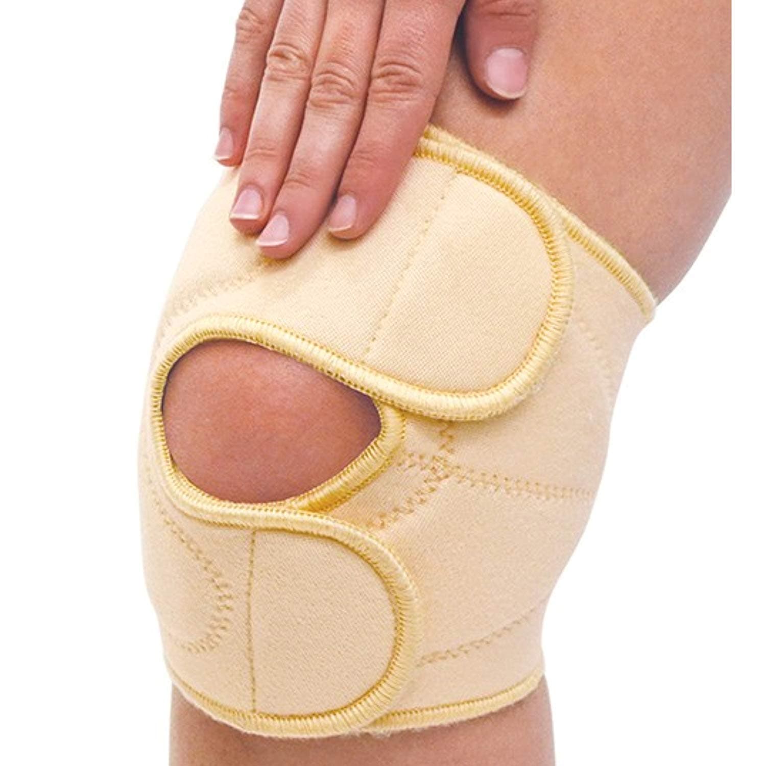 CKS Therapeutic Knee Stabilizer, Gentle Active Massage, 3 Support Pads, Open Patella Design