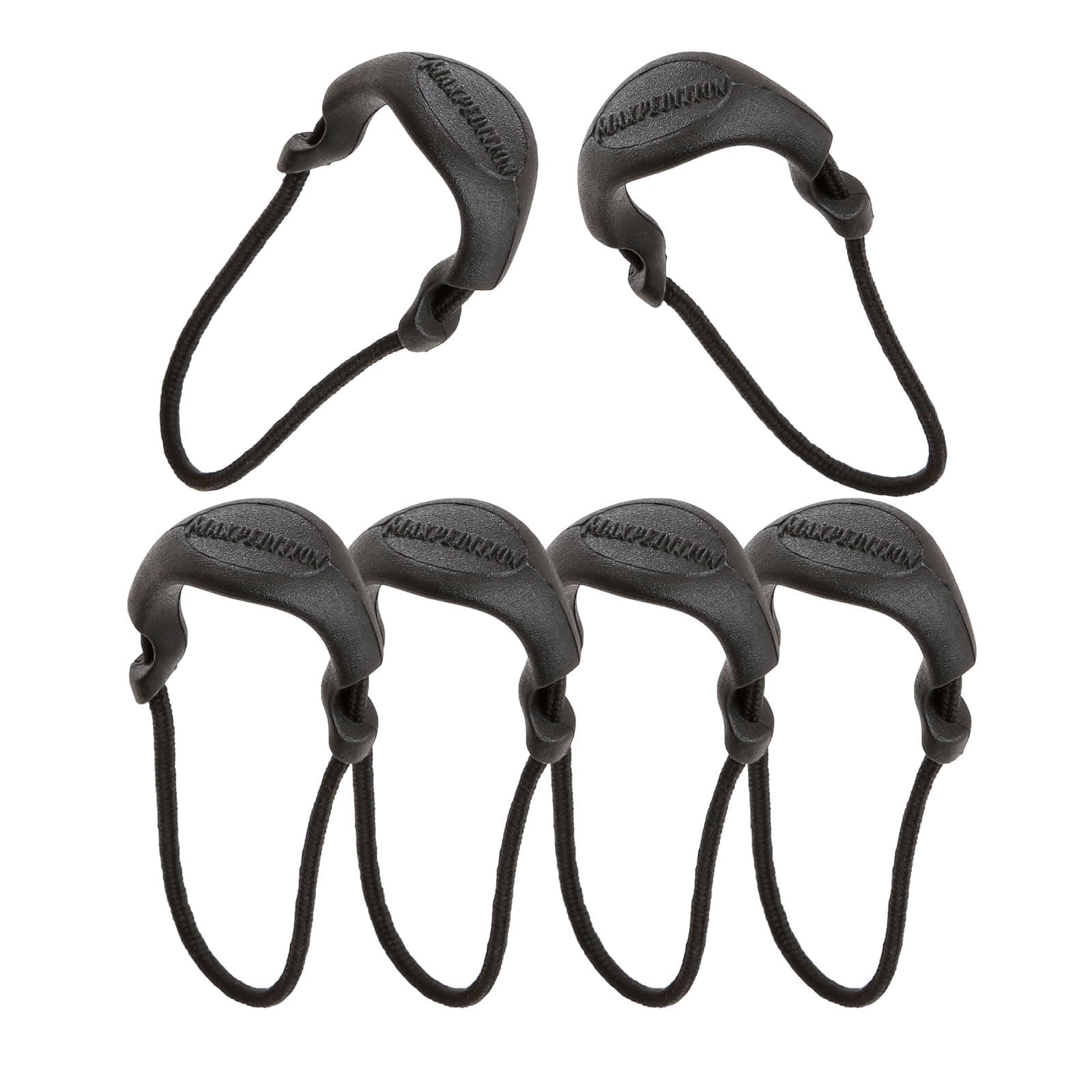 Maxpedition Small Zipper Pulls (6 Pack), Black