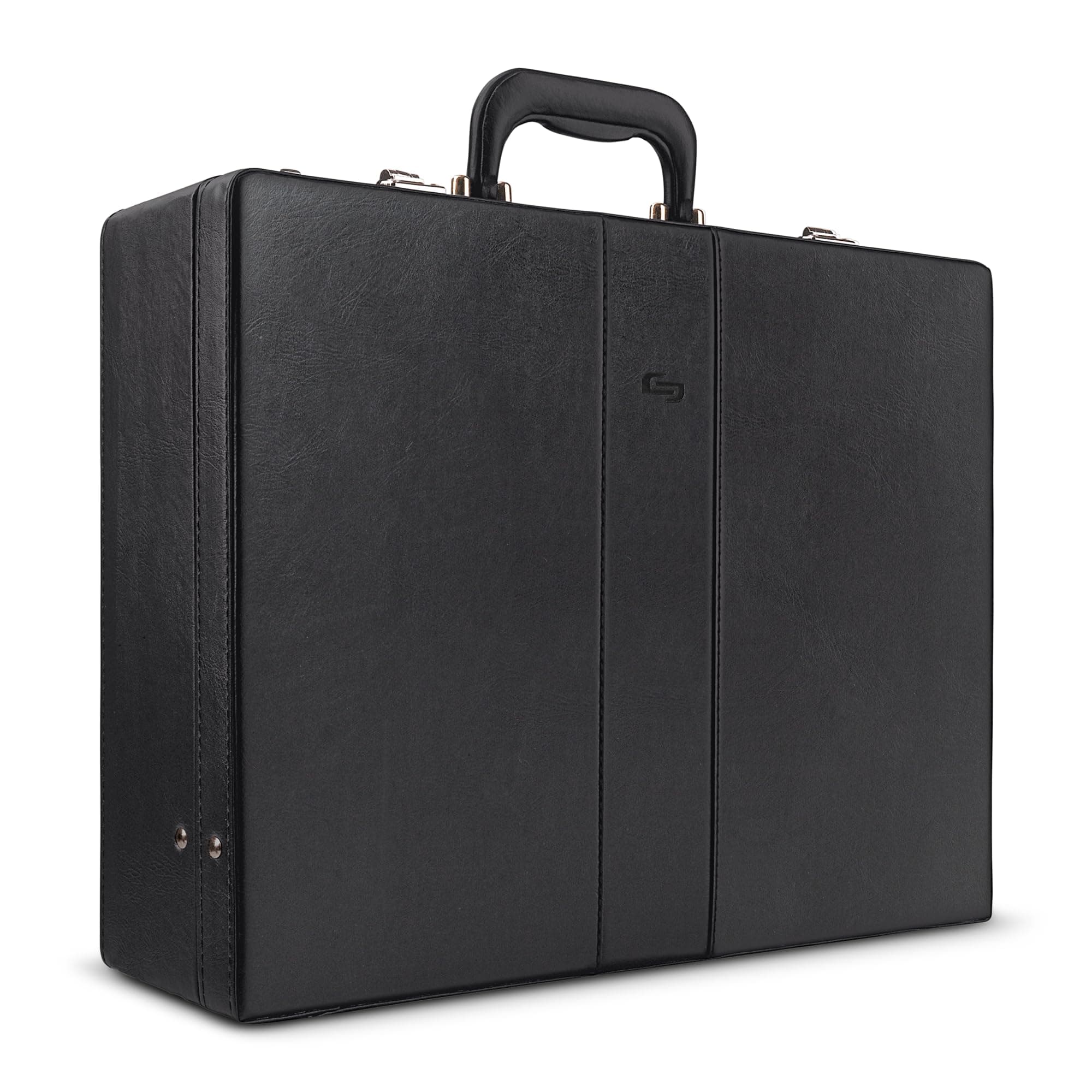 Solo Grand Central Attaché, Hard-sided with Combination Locks, Black, One Size