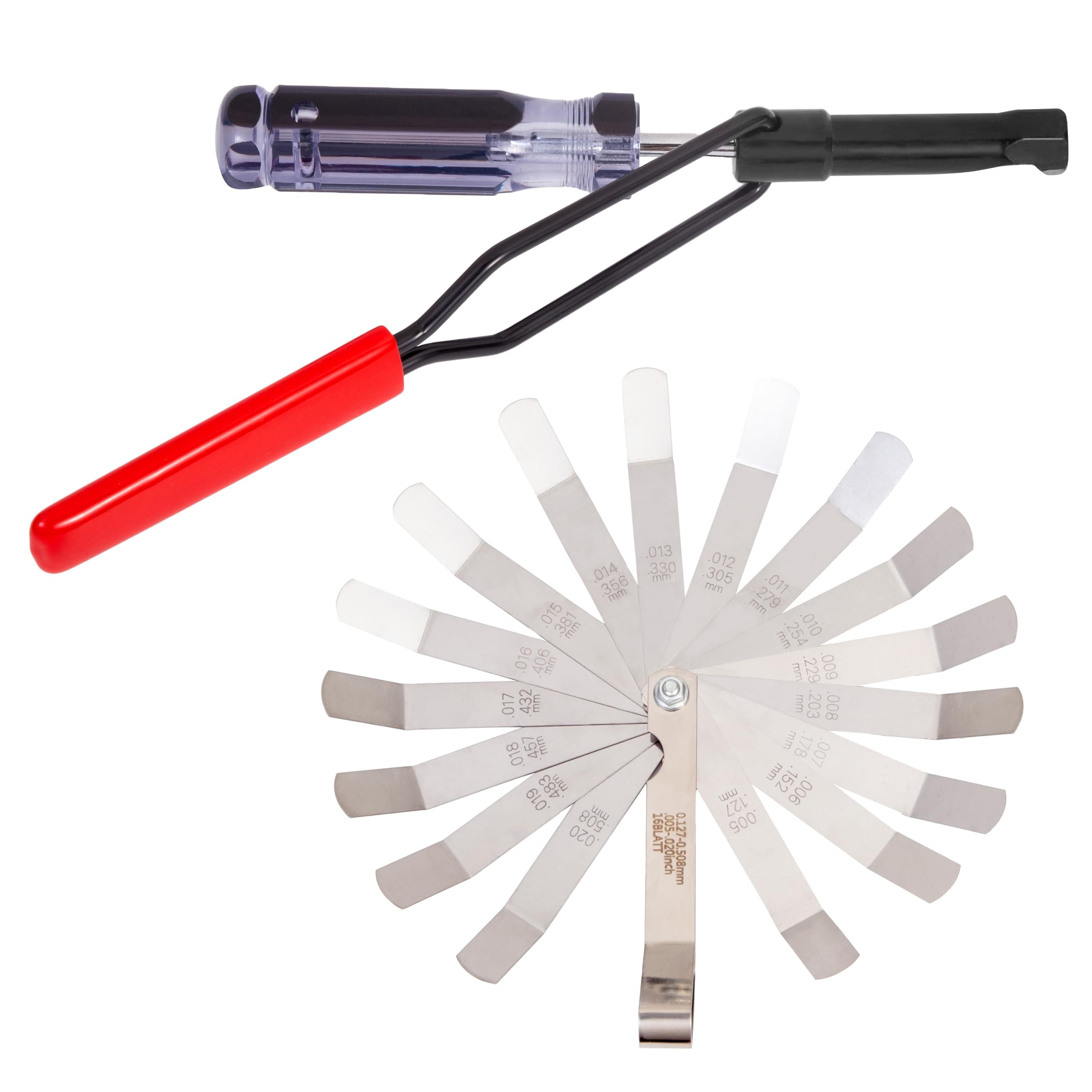 Valve Adjustment Tool for 10mm Jam Nut,with Angled Feeler Gauge, Slotted Valve Adjusting Stud,Valve Lash Adjustment Tool for Honda,Toyota,Nissan and Other Japanese Car Engines