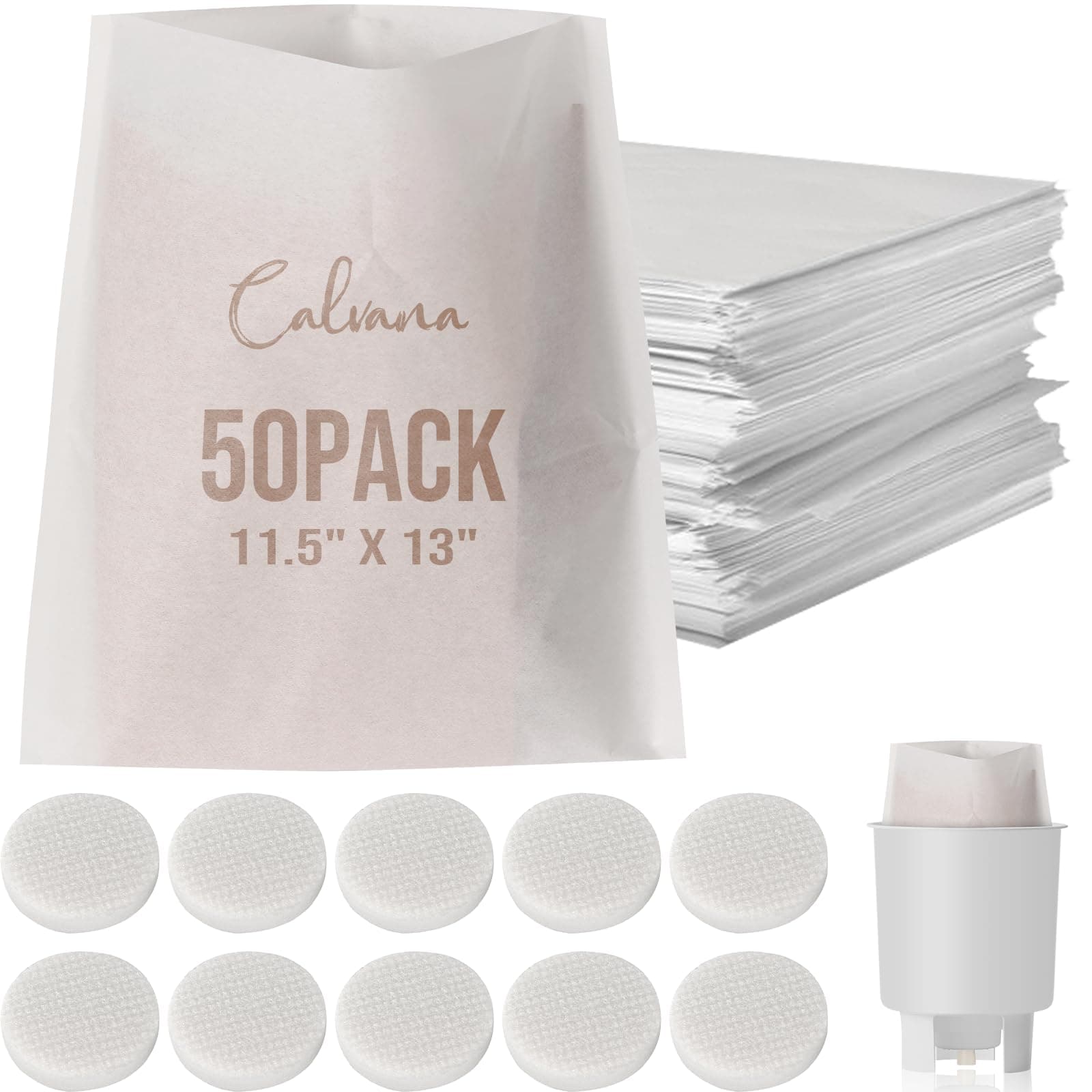 Complete Filter Replacement Set for Toddy Cold Brew System - Includes 10 Reusable Felt Filters and 50 Paper Filter Bags