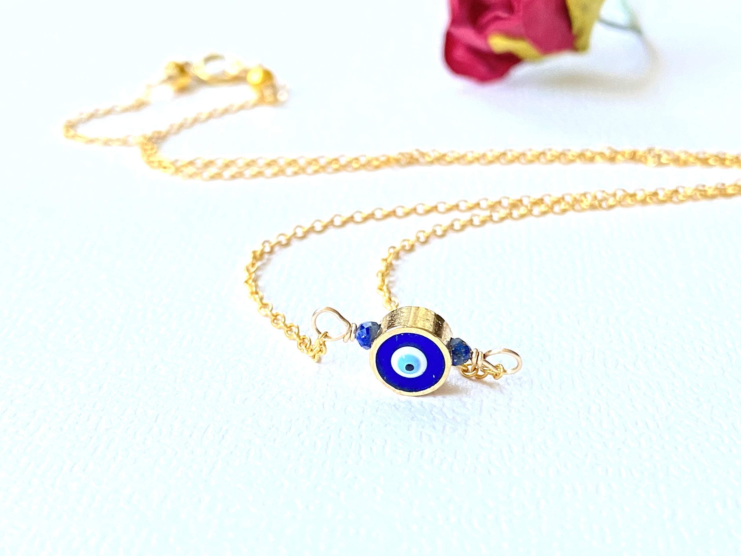 Evil Eye Necklace - 14kt Gold Filled