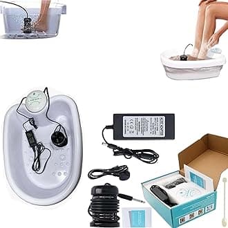 2025 New Ionic Foot Spa, 2.0 Ionic Foot Spa at Home Detox and Cleanse,Hydrogen Balance Ion Detox Footbath Machine, for Improve Sleep, Regain Vitality (with Basin)