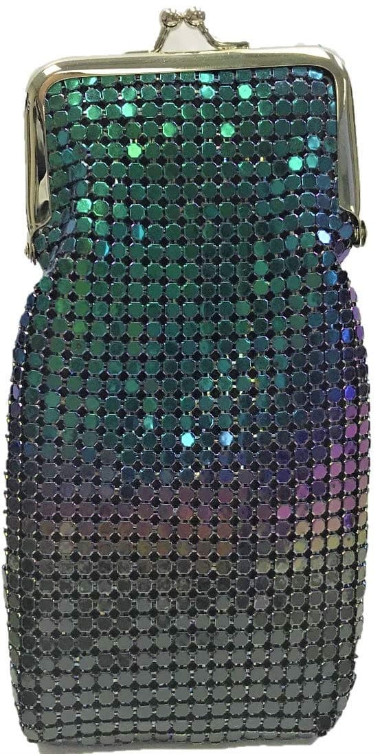 HHB Eclipse Chameleon Luxury Mesh Sequin Cigarette Case Duo Chrome, 120s