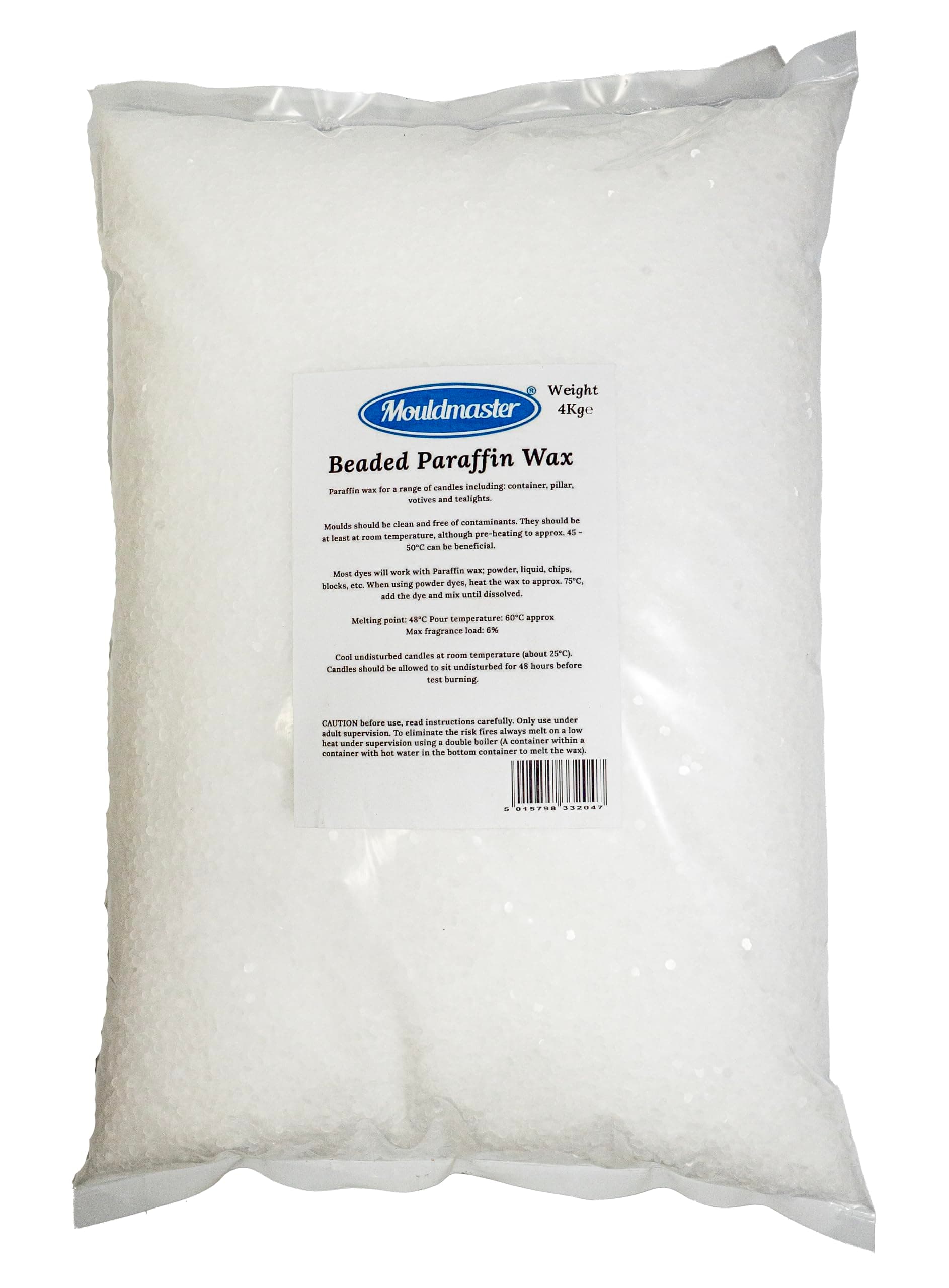 Moldmaster 4 Kg Candle Wax, Transparent