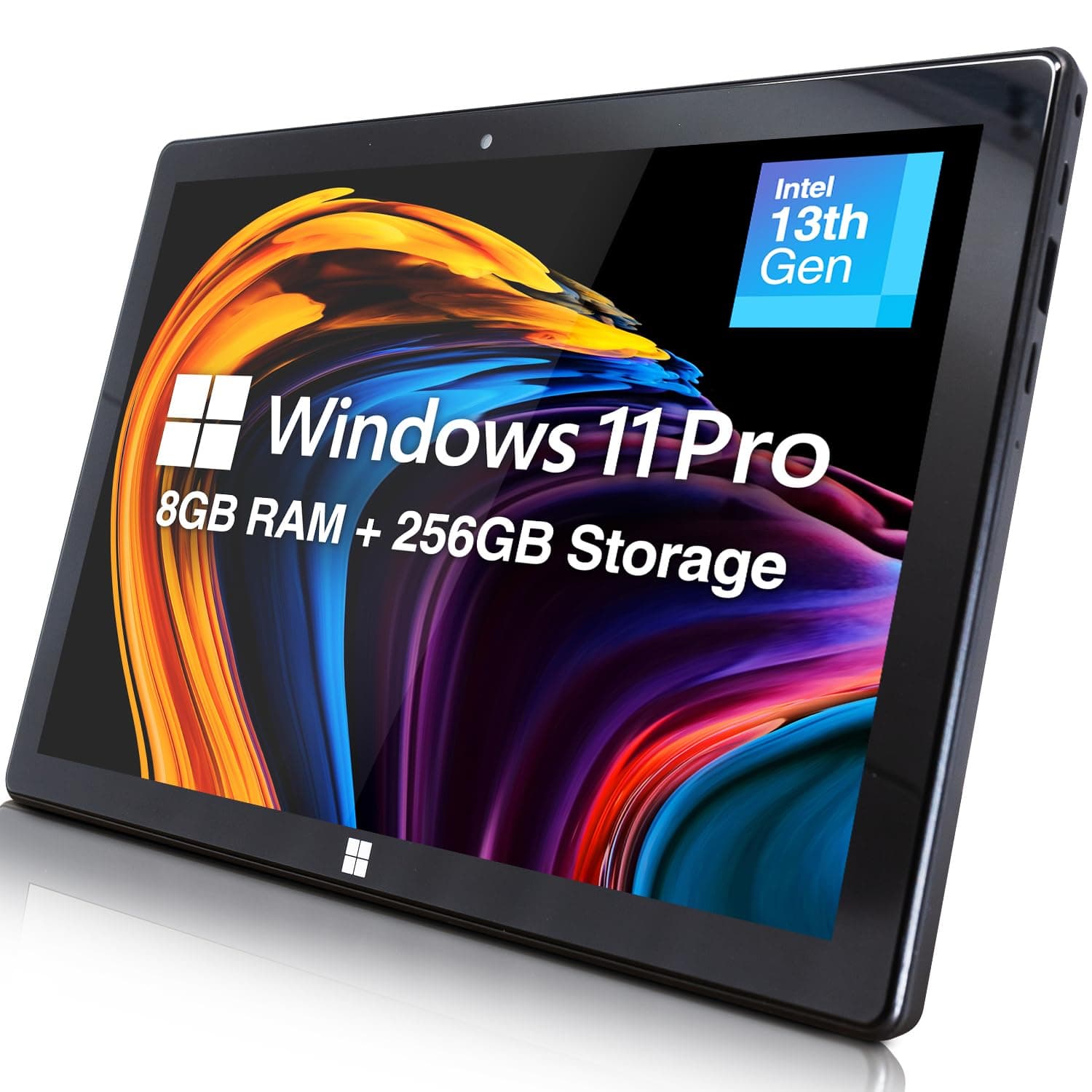 Fusion5 10.1" Windows 11 Professional Tablet PC - Intel 13th Gen - Full HD Windows Tablet Computer - 8GB RAM, 256GB SSD Storage, Quad-Core CPU, 10 Inch, USB 3.0, Micro HDMI, Expandable Storage