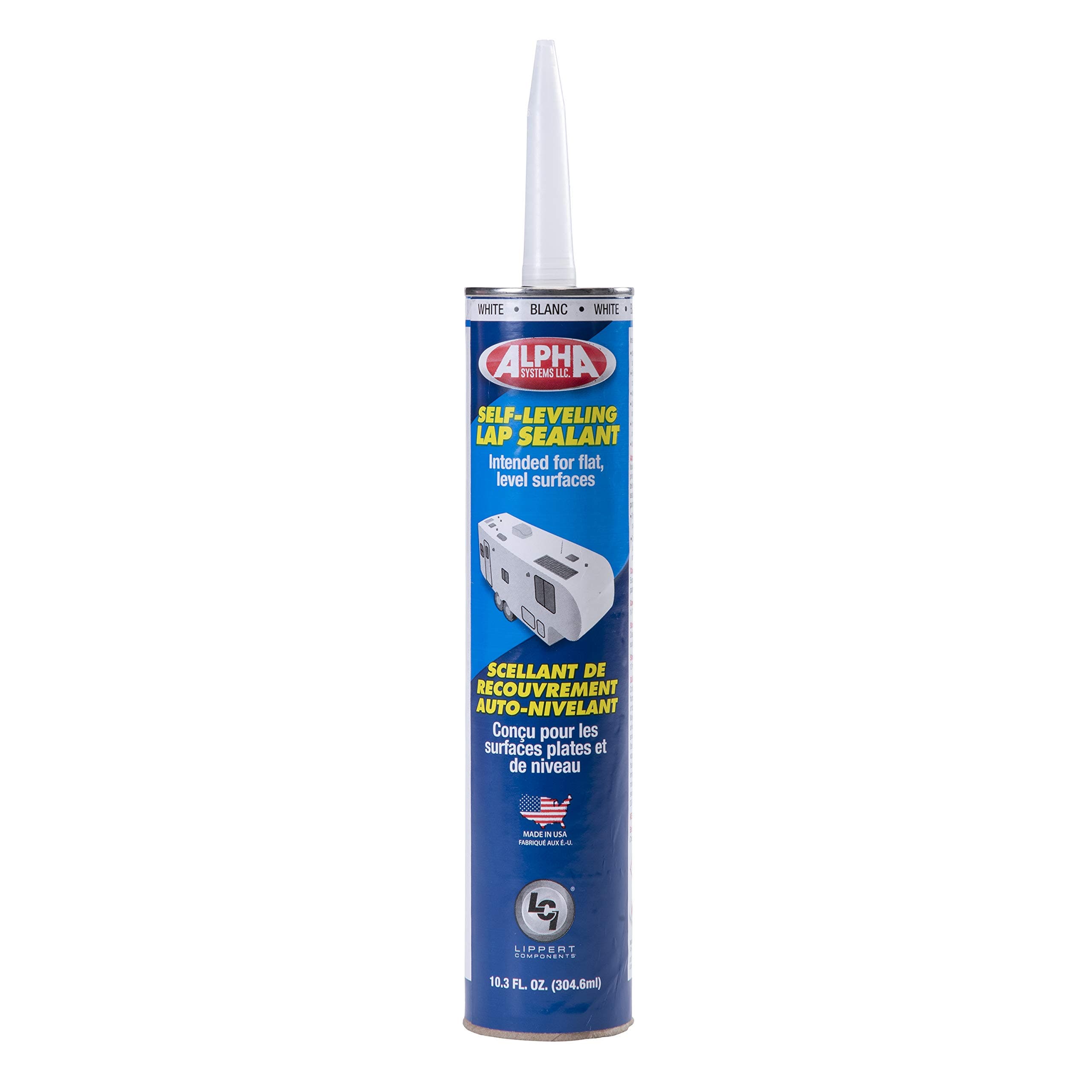 Alpha Systems 862144 N1021 High Solids Low V.O.C. Self-Leveling Sealant-11 oz. Tube, White