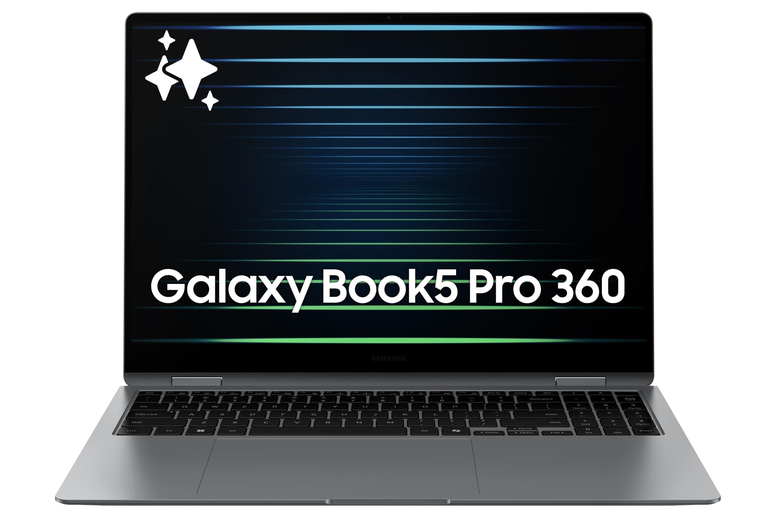 Samsung 16” Galaxy Book5 Pro 360 Copilot+ PC, AI Computer, Intel Core 7 Ultra Processor, 3K AMOLED (2880x1800) Touchscreen, S Pen,120Hz, Dolby Atmos, Student Laptop, Lightweight, All-Day Battery Life