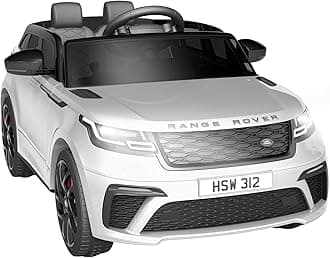 JojokaRide on Cars for Kid 4-8, 12V Licensed Land Rover Ride Electric Car for Kids with Parent Remote Control, MP3 Player, Rocking, Pull Rod