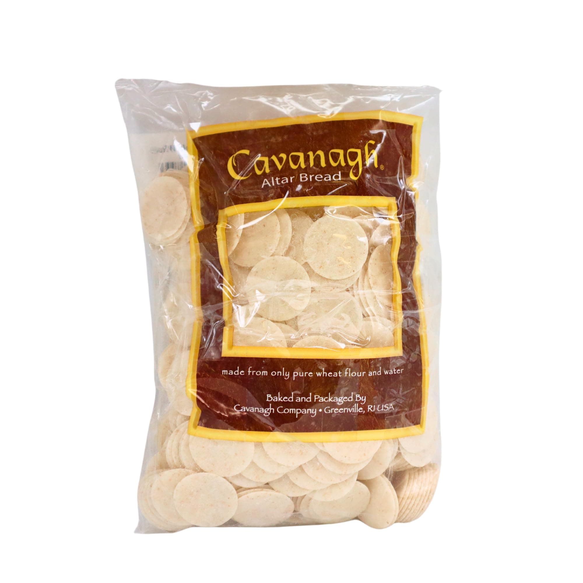 Communion Altar Bread 1 1/8 Whole Wheat 500 Count Cross Design Church Wafers