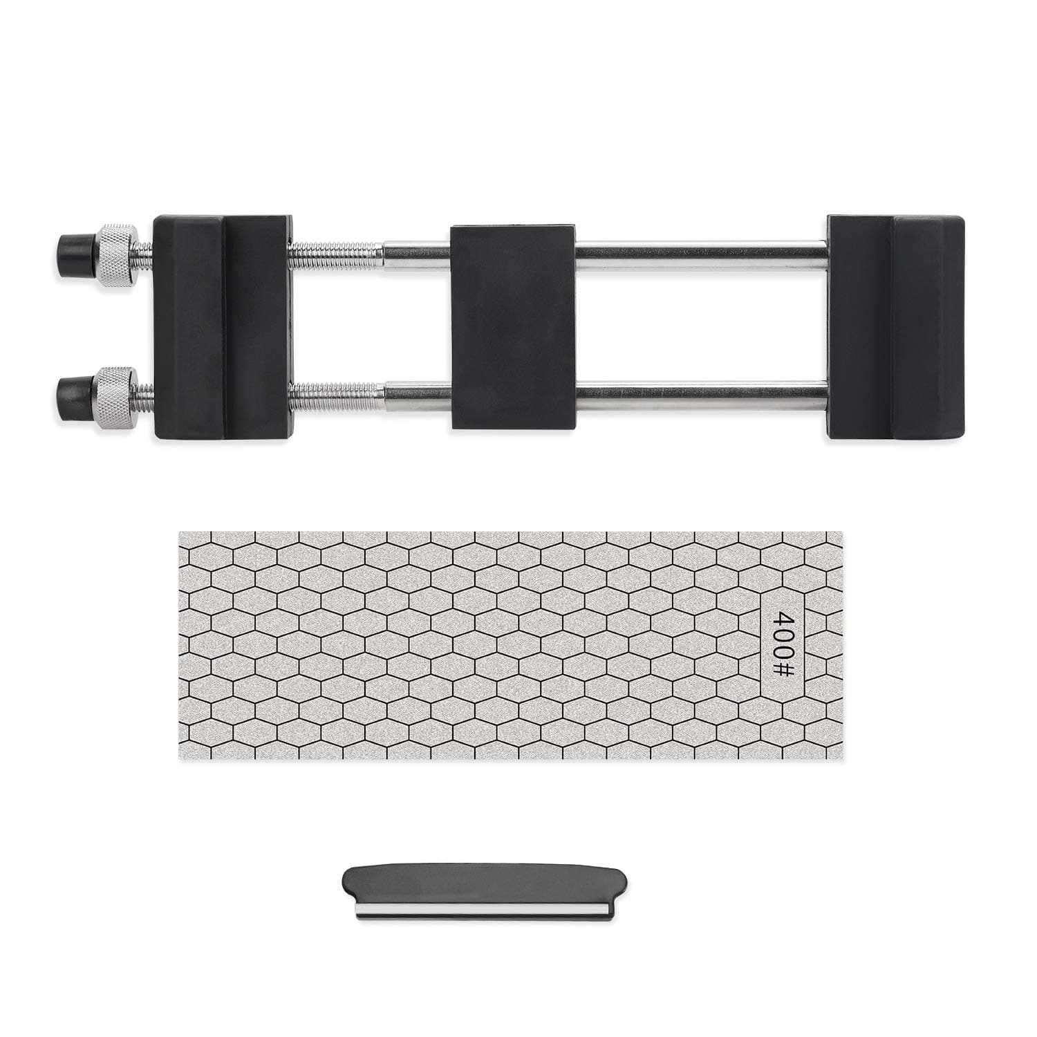 Diamond Sharpening Stone Holder Set with Simple Adjustment Screws Holds the Stone Securely with Diomand Knife Sharpener Stones 丨 Durable Quality and Exquisite Design Blue