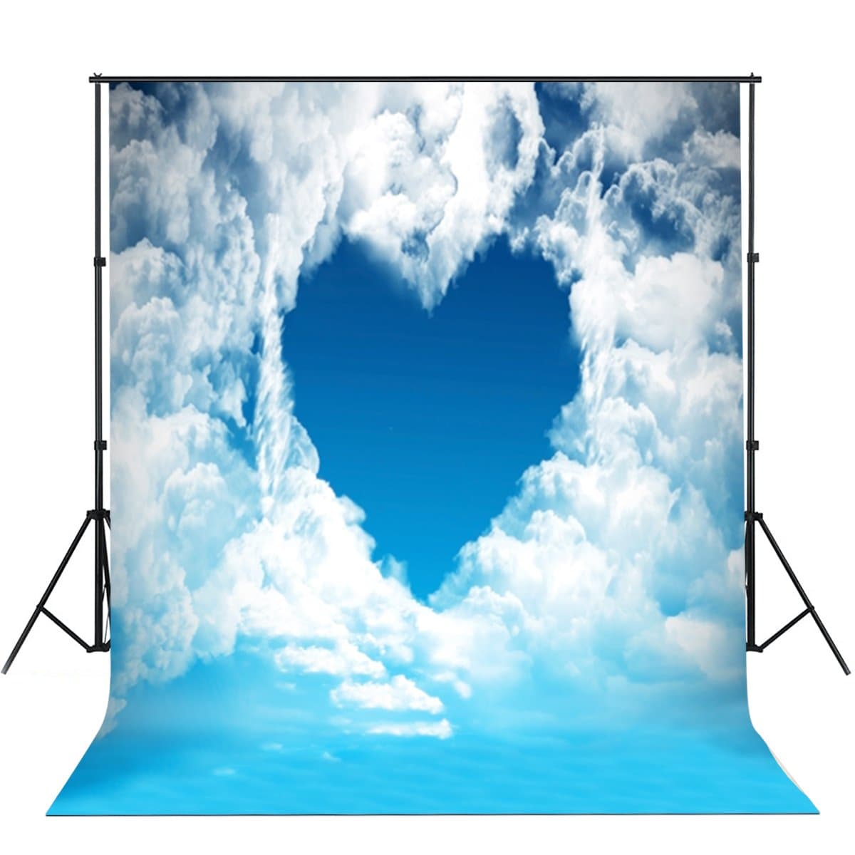 Valentine's Day Backdrops Blue Sky White Clouds Backgrounds for Lovers for Valentine's Day Backgrounds Studio Photo Backdrops 7 x 5ft