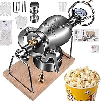 High Pressure Popcorn Maker Chinese Popcorn Cannon Hand Puffed Rice Maker Popcorn Popper Stovetop (Color : 268ml)
