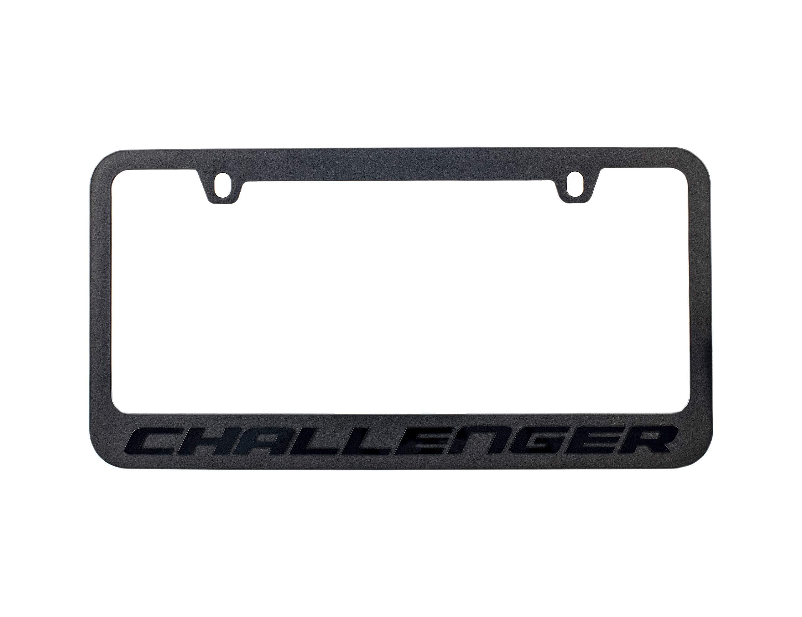 ダッジチャレンジャー ステルス ブラックアウト ライセンスプレートフレーム