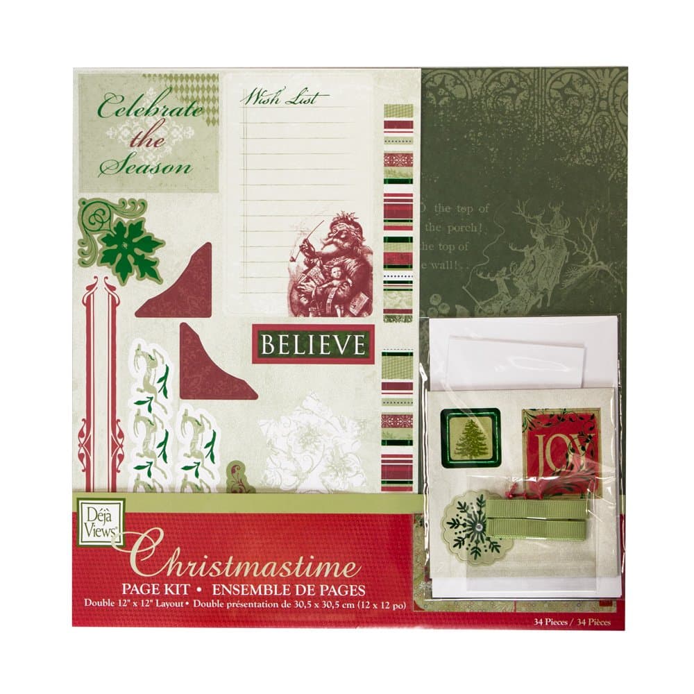 Deja Views Christmastime Scrapbook Page Kit