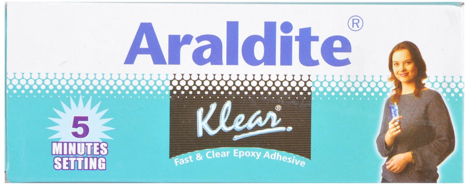 Araldite Klear Resin & Hardener Epoxy Adhesive (19.05 cms X 6.99 cms X 3.18 cms, Transparent)