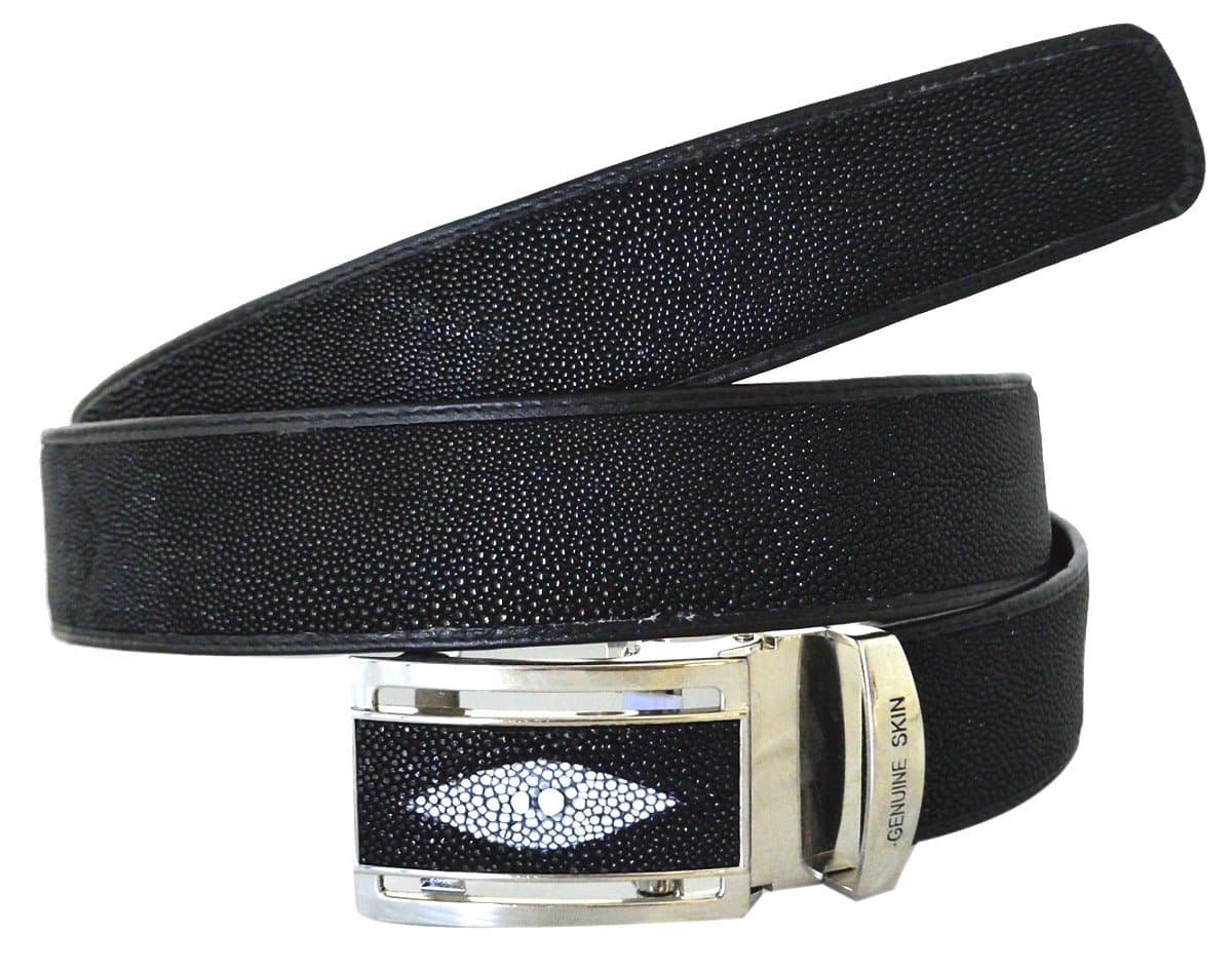 Men's Double Eyes Belt 36" Black