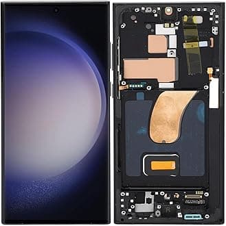 6.8 inch for S23 Ultra, LCD Display Digitizer S23ultra 5G S918B LCD Screen Replacement with Frame, EU International Version, Support Fingerprint (Matte