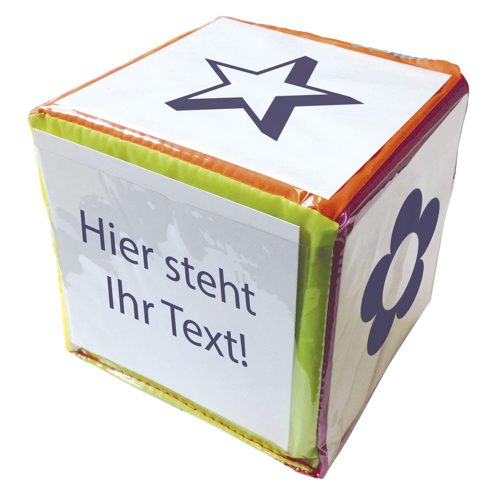 TimeTEX 93597 Blank Dice with Pockets, 20cm Edge Length