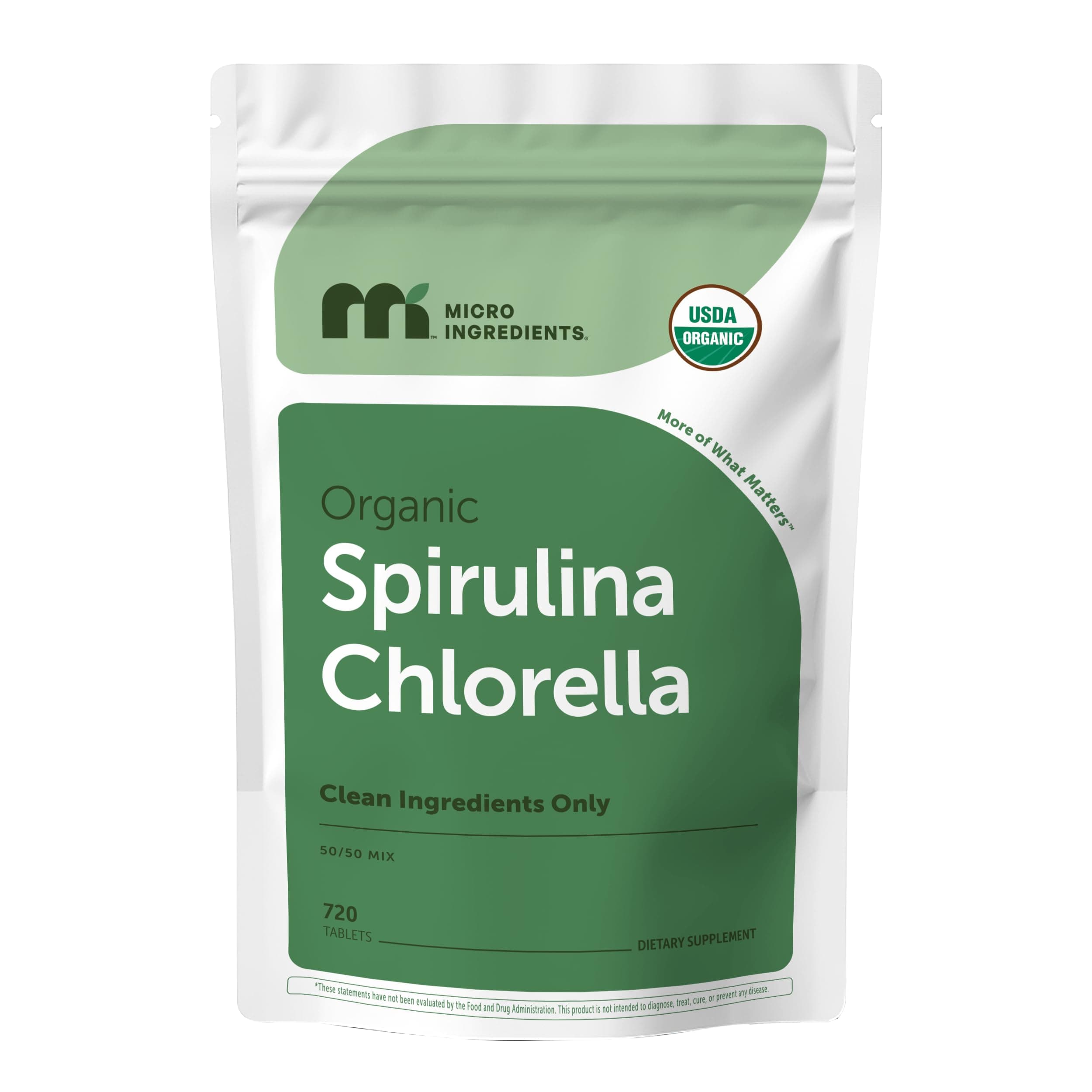Organic Spirulina Chlorella Tablets