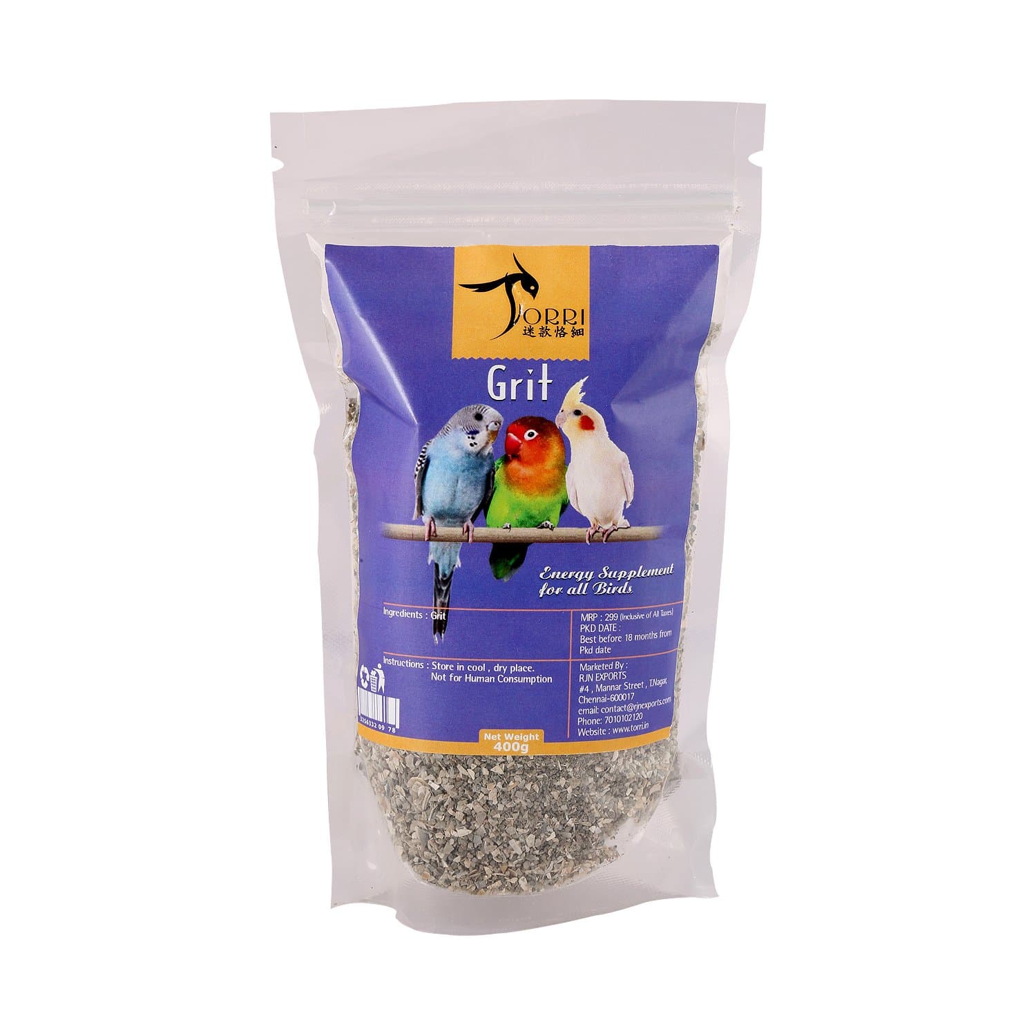 Torri® Grit for Birds (Energy Supplement)