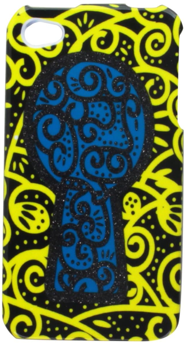 MYBAT IPHONE4HPCIMS616NP Slim and Stylish Protective Case for iPhone 4-1 Pack - Retail Packaging - Black Key Hole Sparkle