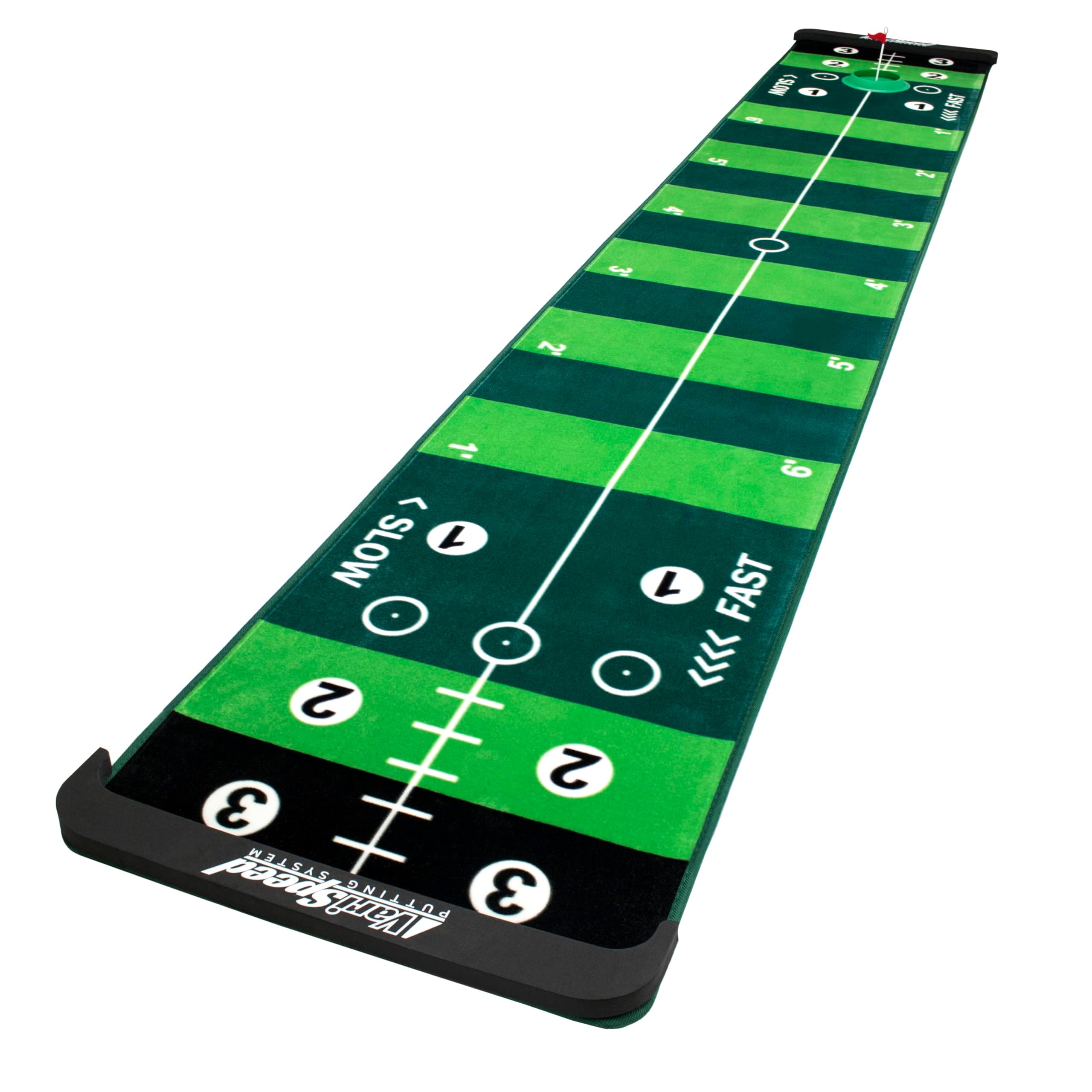 VariSpeed Putting System, 10 ft, Mimics Real Putting Green, Loaded with Drills, Training Aid for Indoor or Outdoor, Practice 4 Different Speeds On One Mat