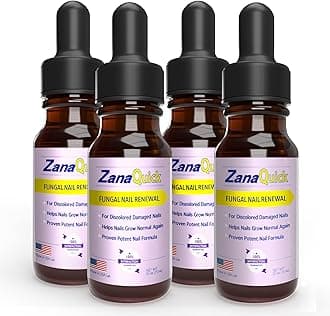 Toenail Treatment Drops - 4 Pack Extra Strength Nail Repair Solution for Toe Nails & Fingernails - Powerful Nail Care Renewal & Recovery Liquid for Thick, Damaged & Discolored Nails Remedy