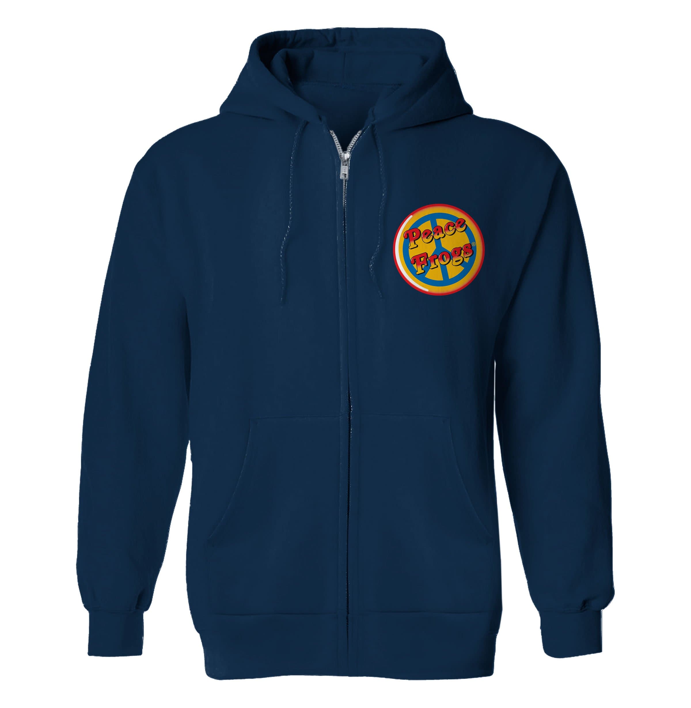 Peace Frogs "Right On" Button Frog Sweatshirt