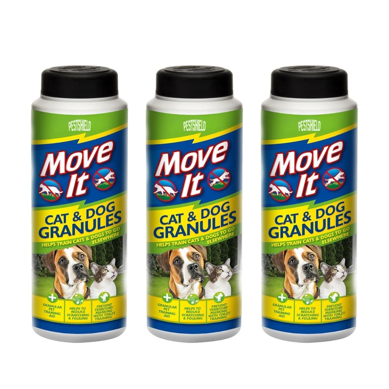 E Trade 3 x Move It Cat & Dog Repellent 300g – 100% Natural & Non Toxic Pestshield New