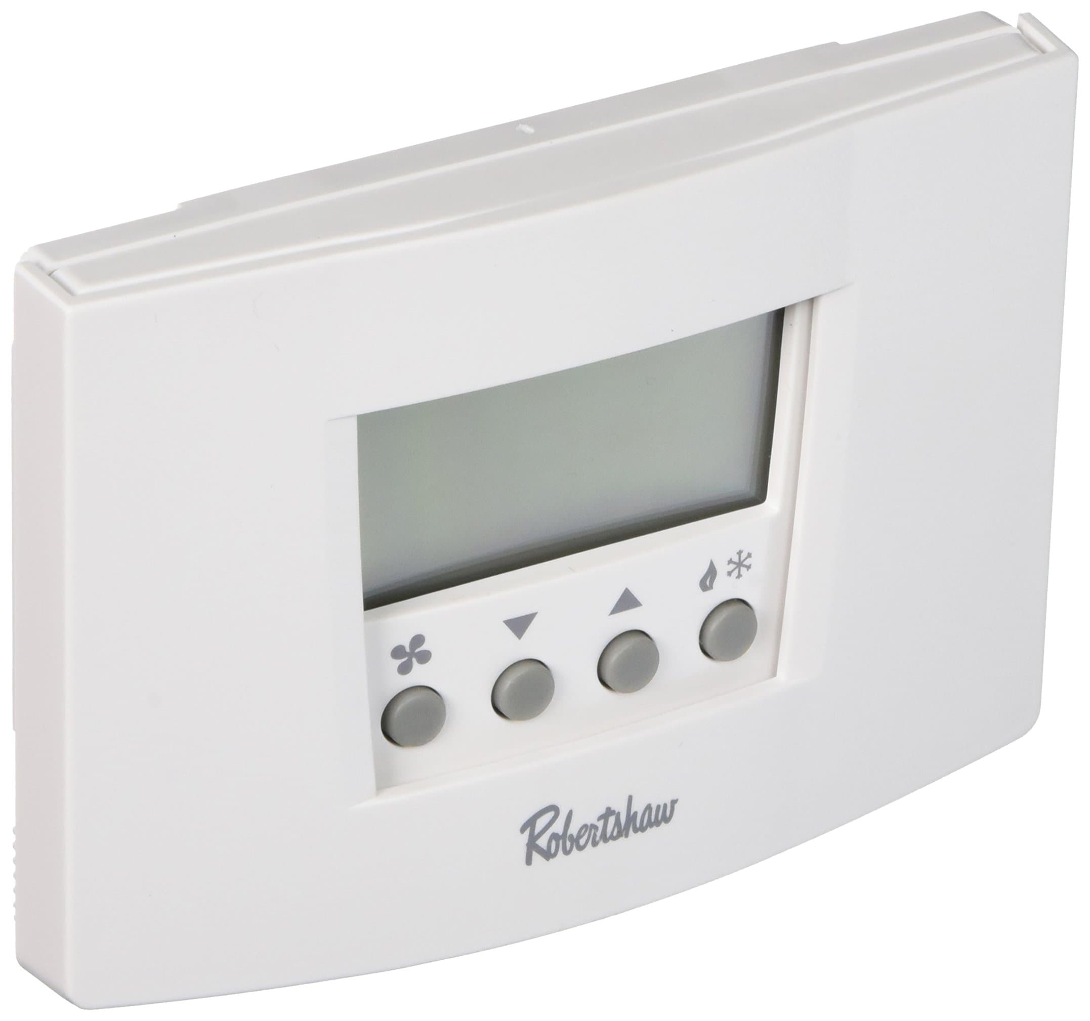Robertshaw RS6110 1 Heat/1 Cool Digital 7 Day Programmable Thermostat Heat Pump, Single Stage
