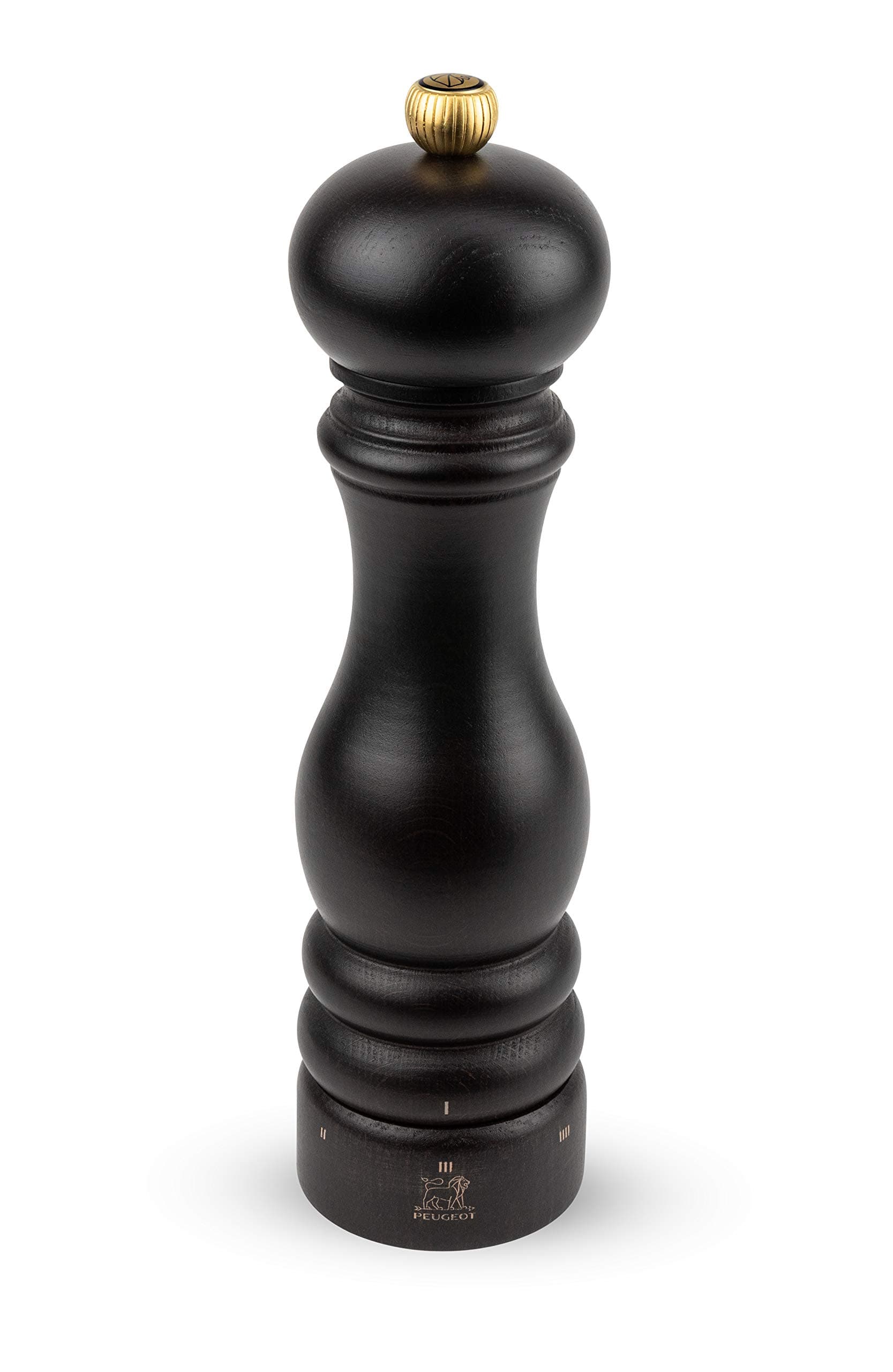 PEUGEOT - Paris u'Select 22 cm Pepper Mill - 6 Predefined Grind Settings - Made With PEFC Certified Wood - Made In France - Chocolate Colour