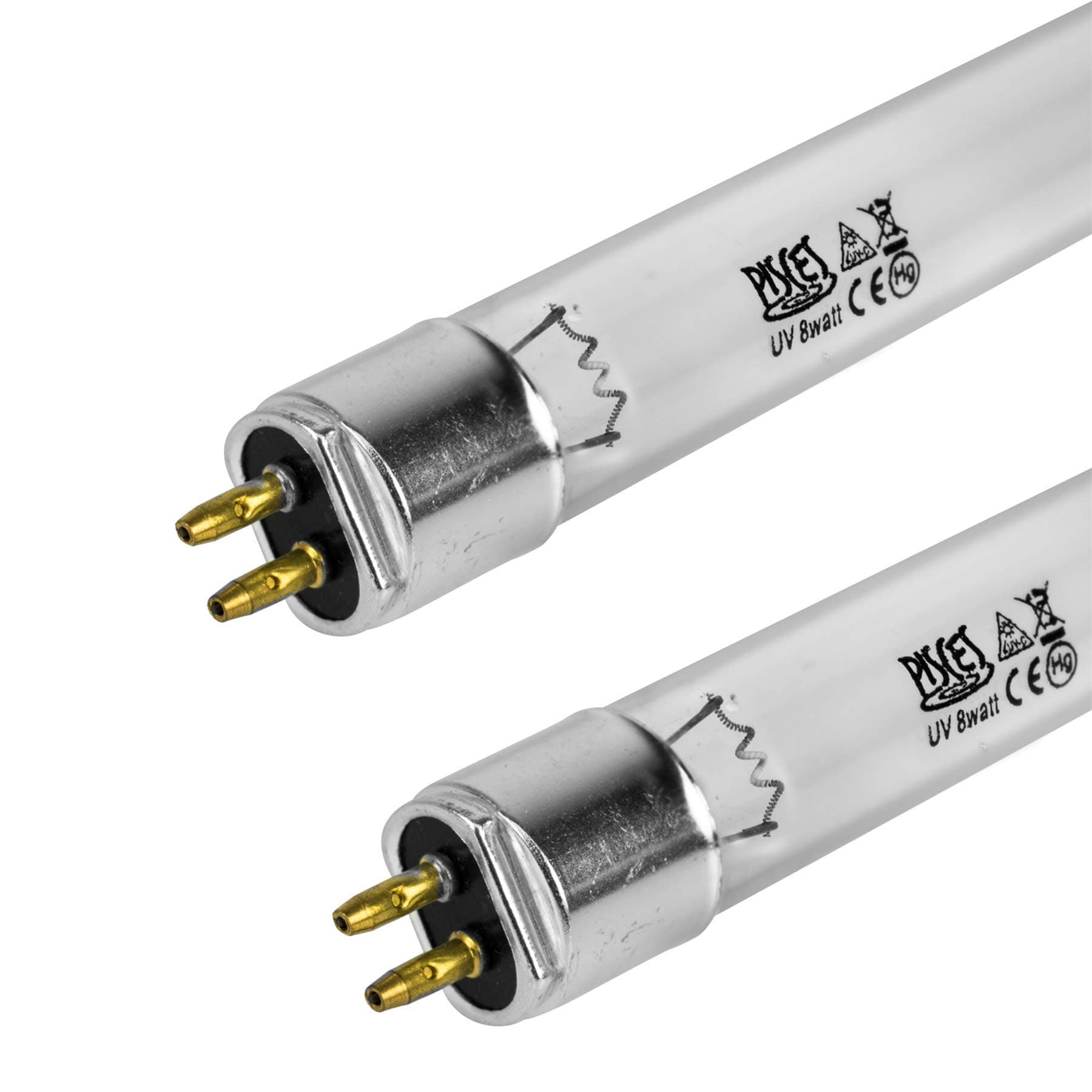 Pisces Twin Pack 8w Watt Replacement UV T5 Pond Bulb Spare 303mm UVC Lamp for Filter