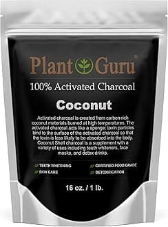 Activated Charcoal Powder 1 lb. Coconut - Food Grade Kosher Non-GMO - Teeth Whitening, Facial Mask and Soap Making. Promotes Natural Detoxification and Helps Digestion