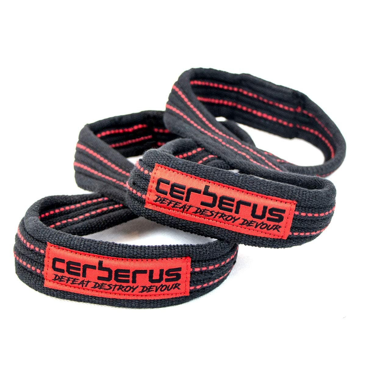 CERBERUS Strength Elite Double Loop Figure 8 Lifting Straps (Pair)