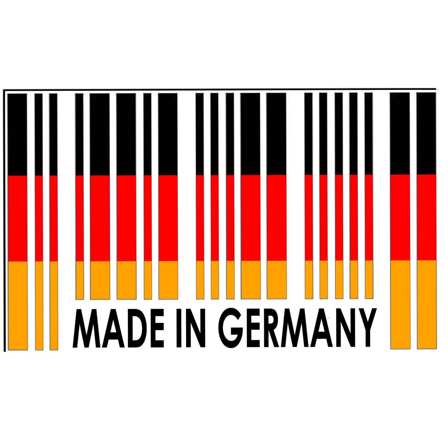 Made In Germany Bar code Sticker / Vinyl / Decal (Pack of 3)